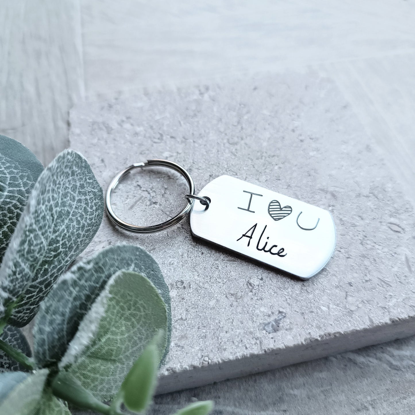 Mother's day gift - Handwriting Keyring - Handwritten Dogtag / Dad gift / Signature Necklace / Dad's Writing