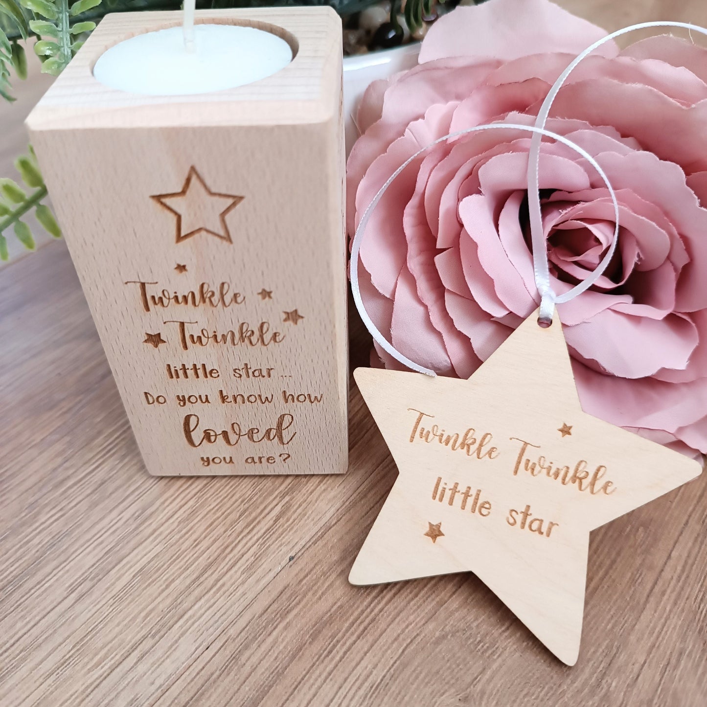 Twinkle Twinkle Memorial Gift Set - Personalised Candle / Miscarriage / Stillbirth / Babyloss
