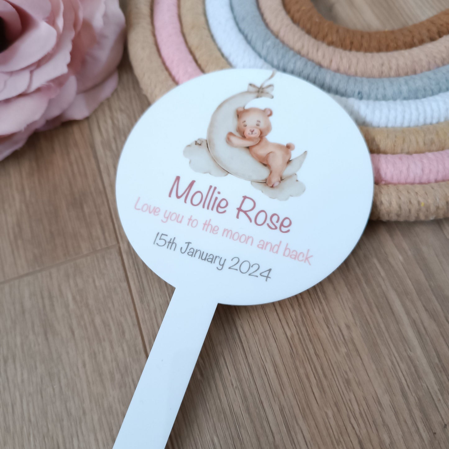 Personalised Grave Marker | In Memory Of | Baby Grave | Love you to the moon and back