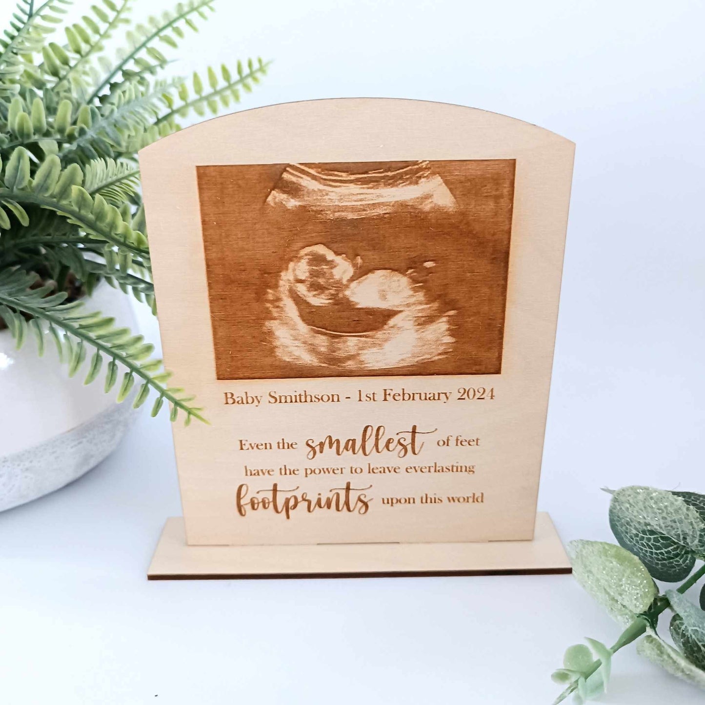 Personalised Scan Photo | Baby Loss | Baby Scan Keepsake | Even the smallest of feet | Miscarriage Gift