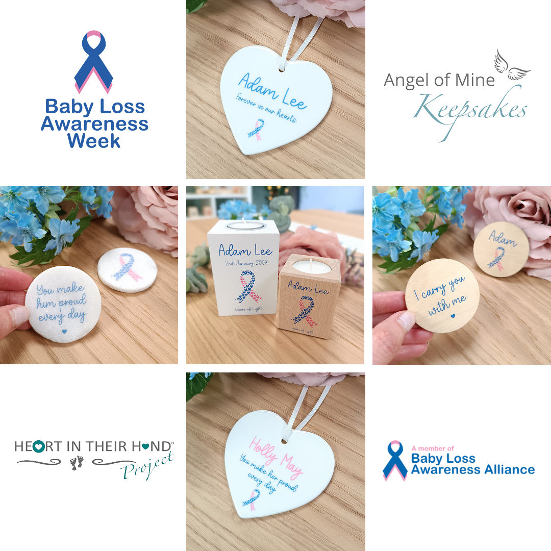 Babyloss Awareness Heart Keepsake Forever in our hearts