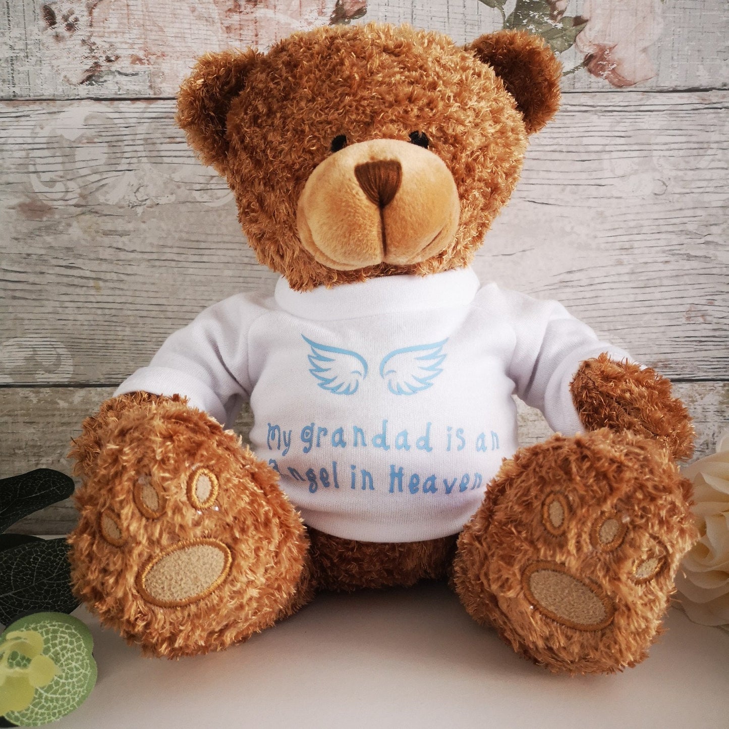 Personalised Memory Bear - Grandad / Nanny - Bereavement / Remembrance Gift