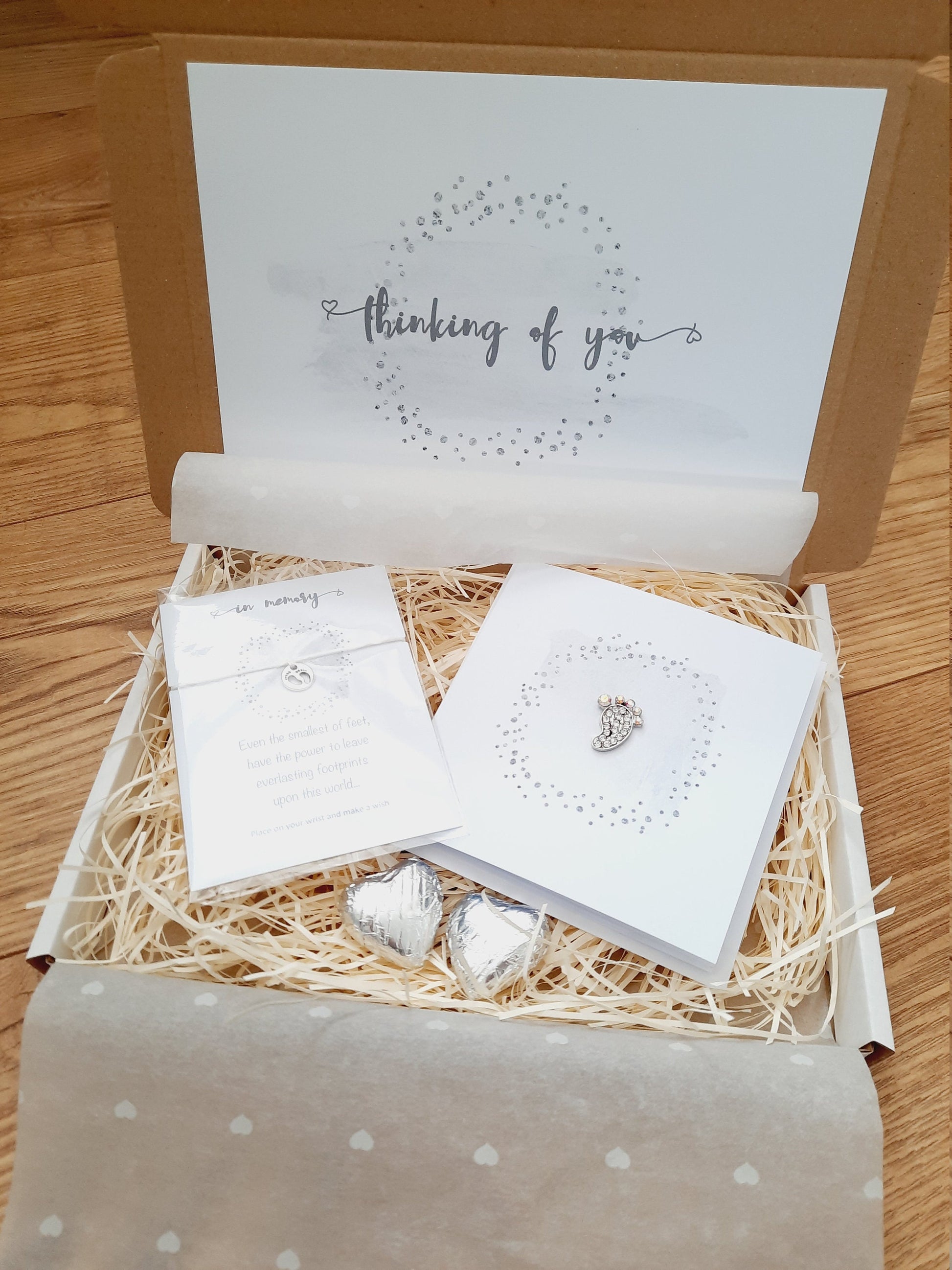 Miscarriage Gift Comfort Box / Babyloss / Bereavement Box / Miscarriage / Hug in a box / Wish Bracelet / Thinking of you