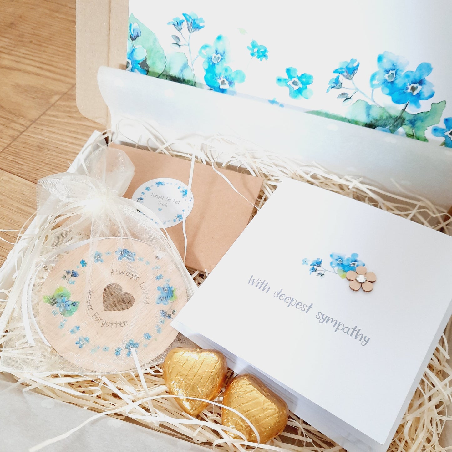 Forget Me Not Comfort Box / Bereavement Box / Miscarriage / Babyloss / Hug in a box / Letter Box Gift / Thinking of you