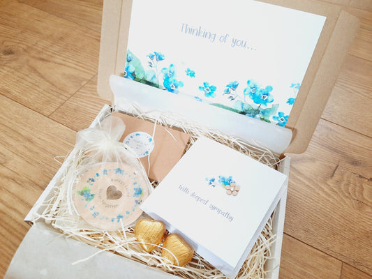 Forget Me Not Comfort Box / Bereavement Box / Miscarriage / Babyloss / Hug in a box / Letter Box Gift / Thinking of you