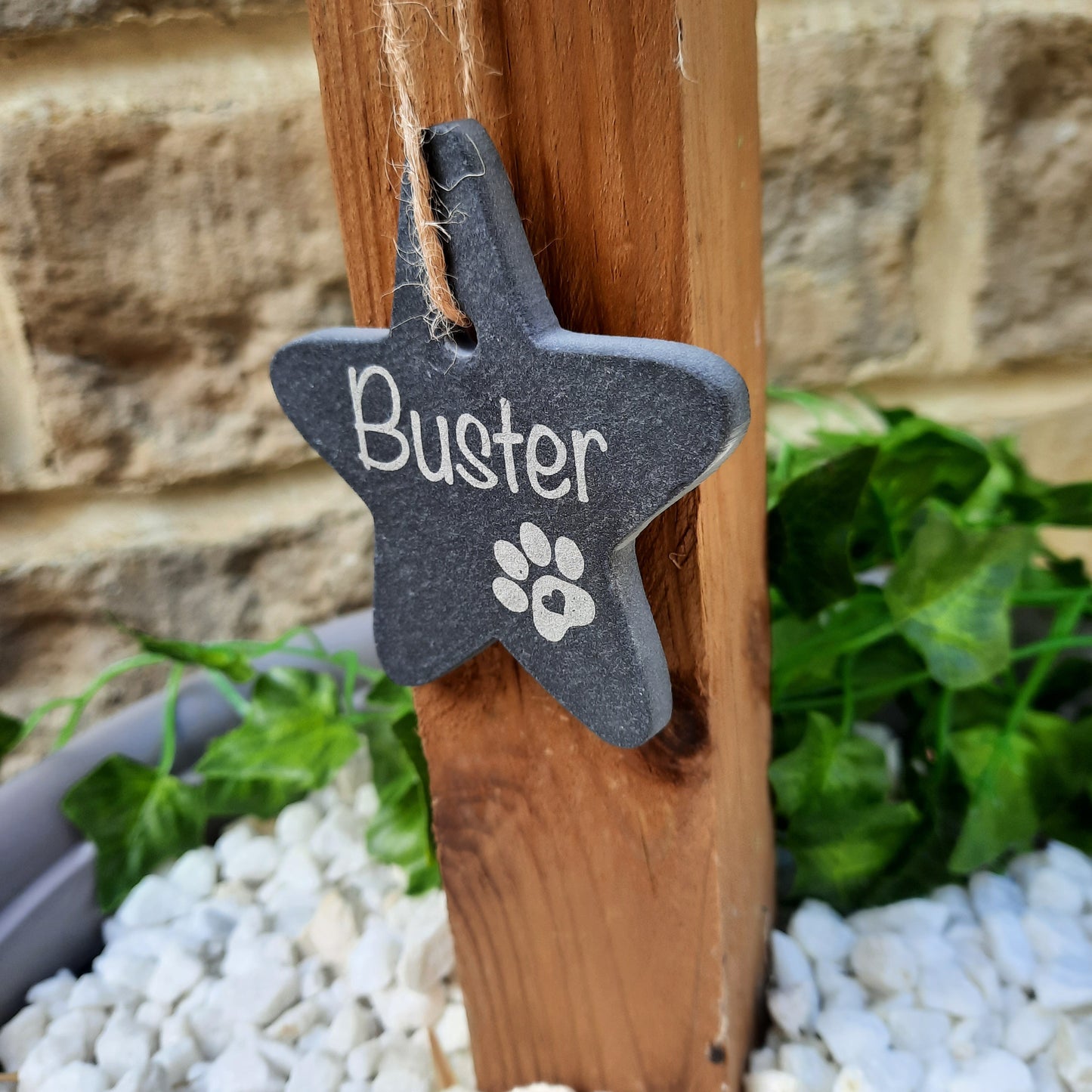 Pet Memorial STAR / Pet loss / Memorial Plaque / Loss of Dog / Tree Decoration / Pet Bereavement Gift