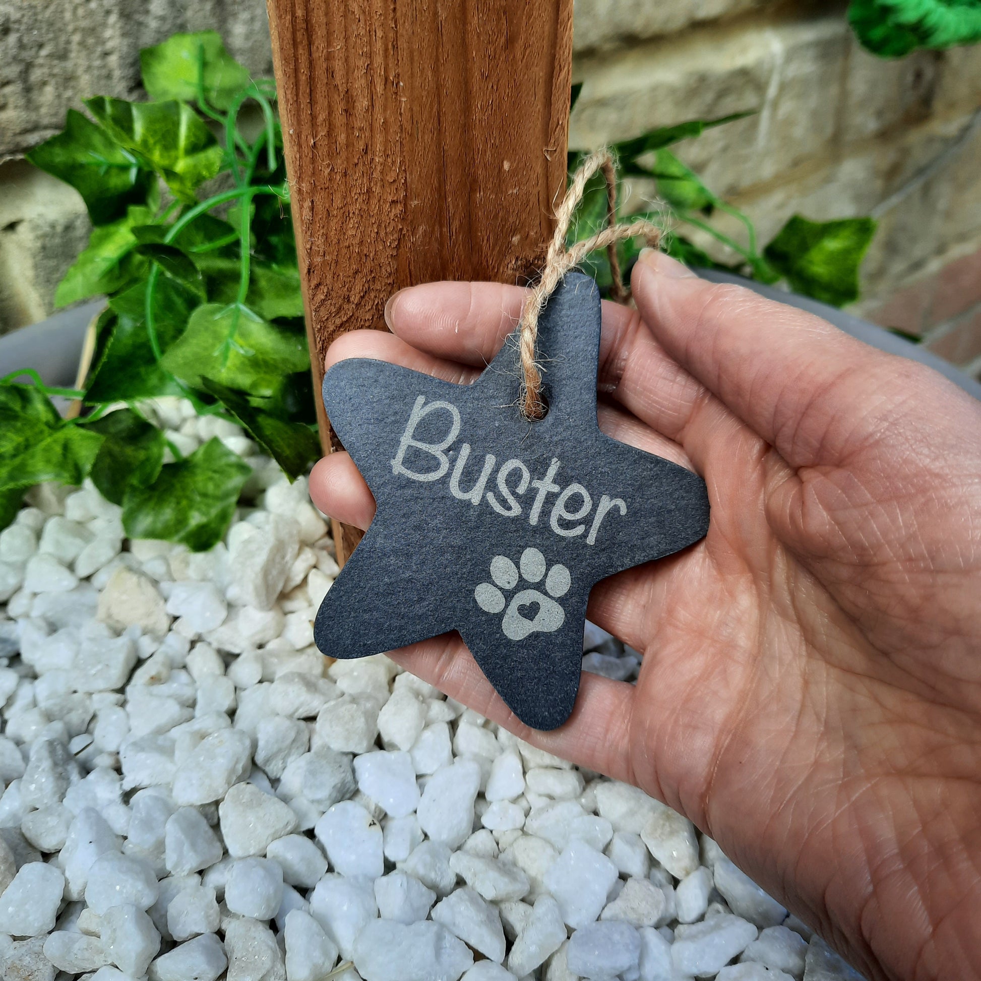 Pet Memorial STAR / Pet loss / Memorial Plaque / Loss of Dog / Tree Decoration / Pet Bereavement Gift