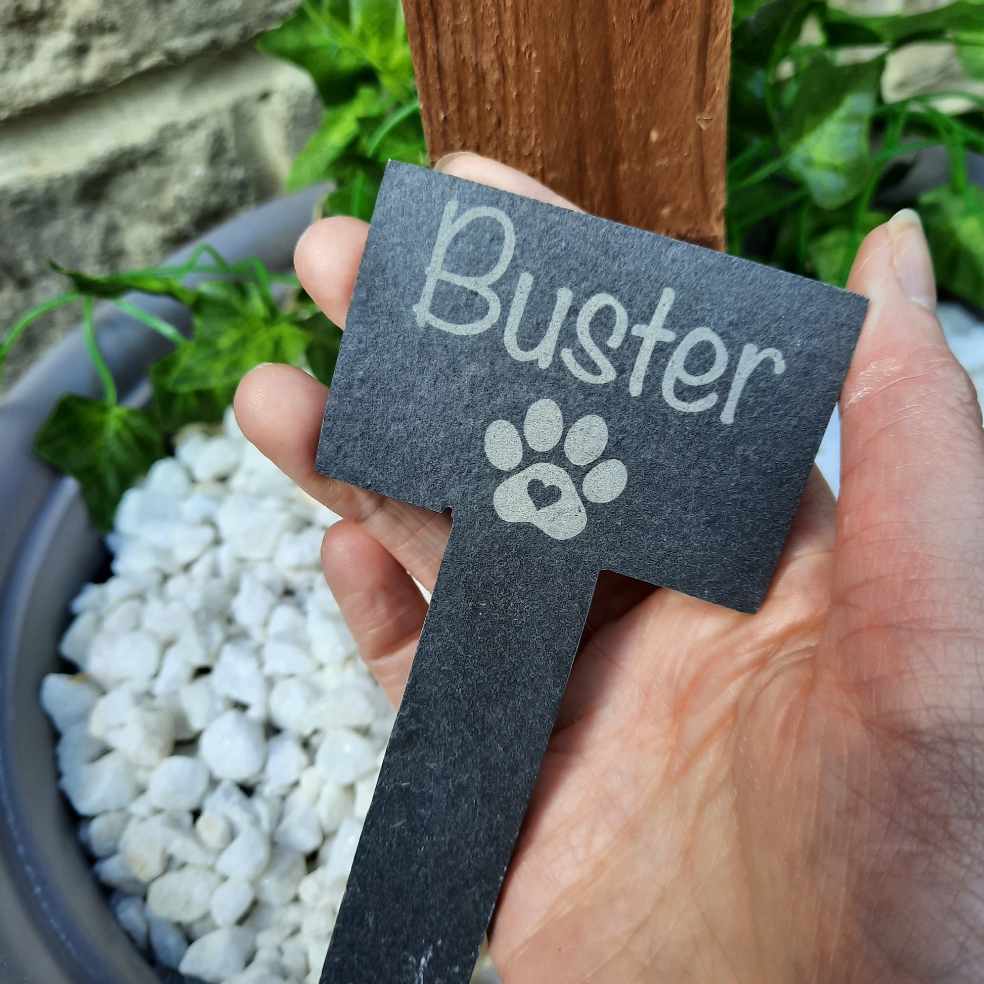 Pet Memorial GRAVE MARKER / Pet loss / Memorial Plaque / Loss of Dog / Pet Bereavement Gift