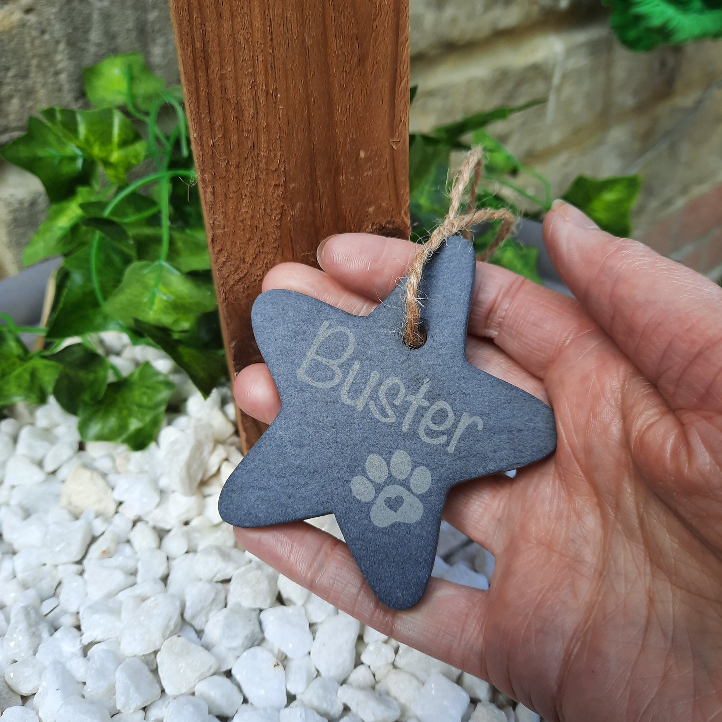 Pet Memorial STAR / Pet loss / Memorial Plaque / Loss of Dog / Tree Decoration / Pet Bereavement Gift