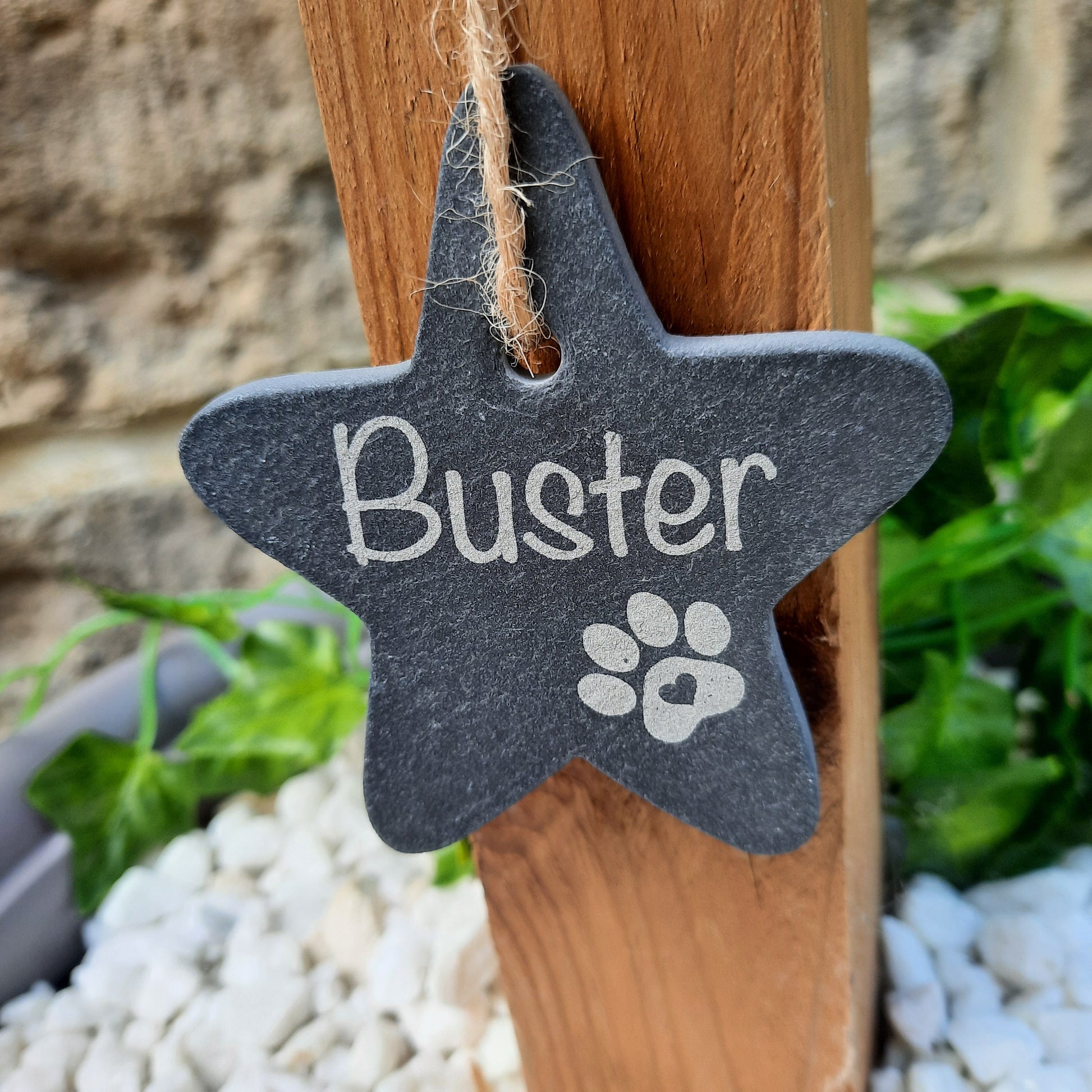 Pet Memorial STAR / Pet loss / Memorial Plaque / Loss of Dog / Tree Decoration / Pet Bereavement Gift