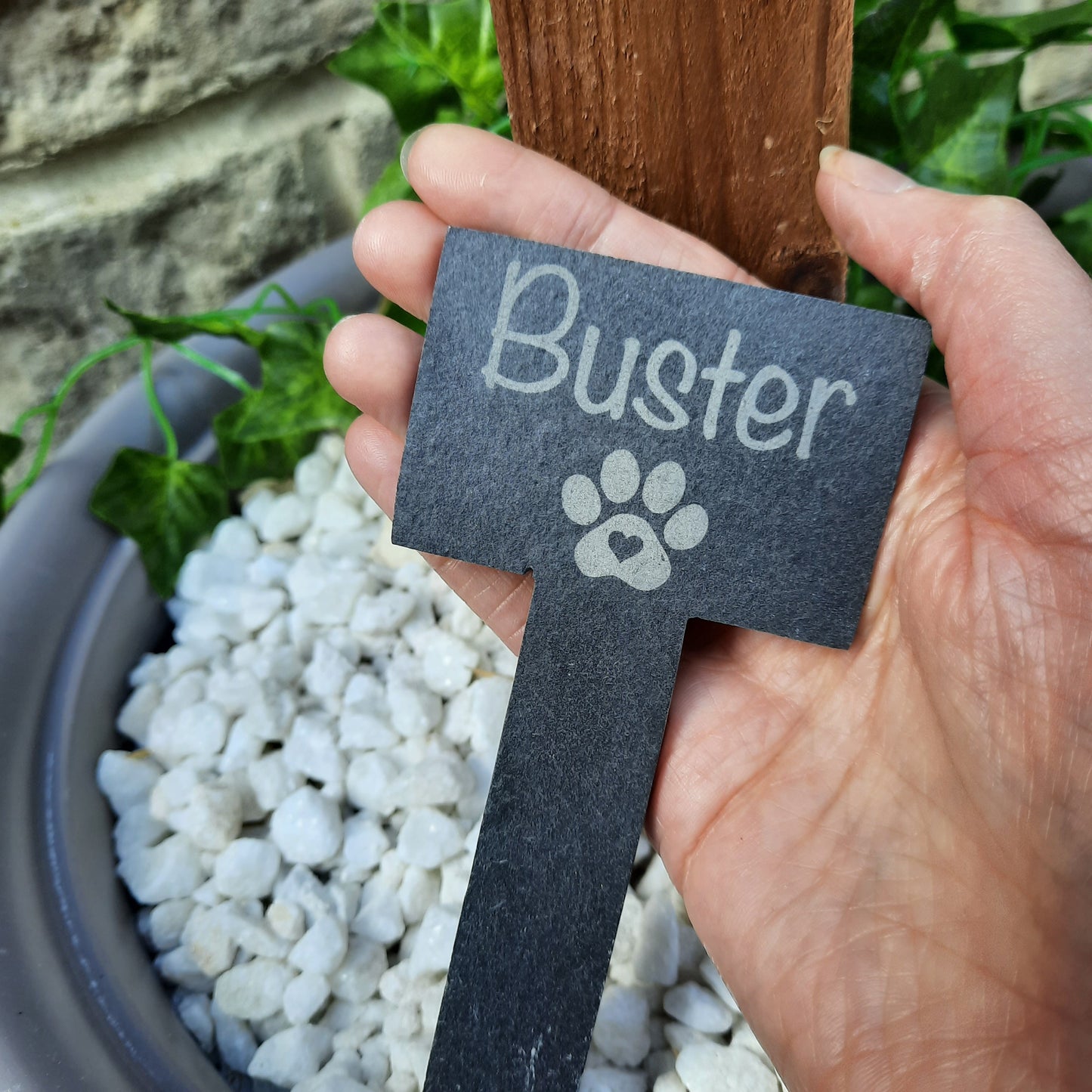 Pet Memorial GRAVE MARKER / Pet loss / Memorial Plaque / Loss of Dog / Pet Bereavement Gift
