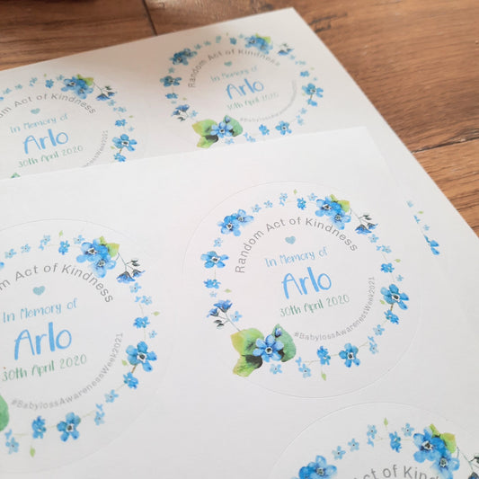Random Acts of Kindness Stickers | Babyloss Keepsakes | Awareness Gift | BLAW2025 | Babyloss Gift | Miscarriage token