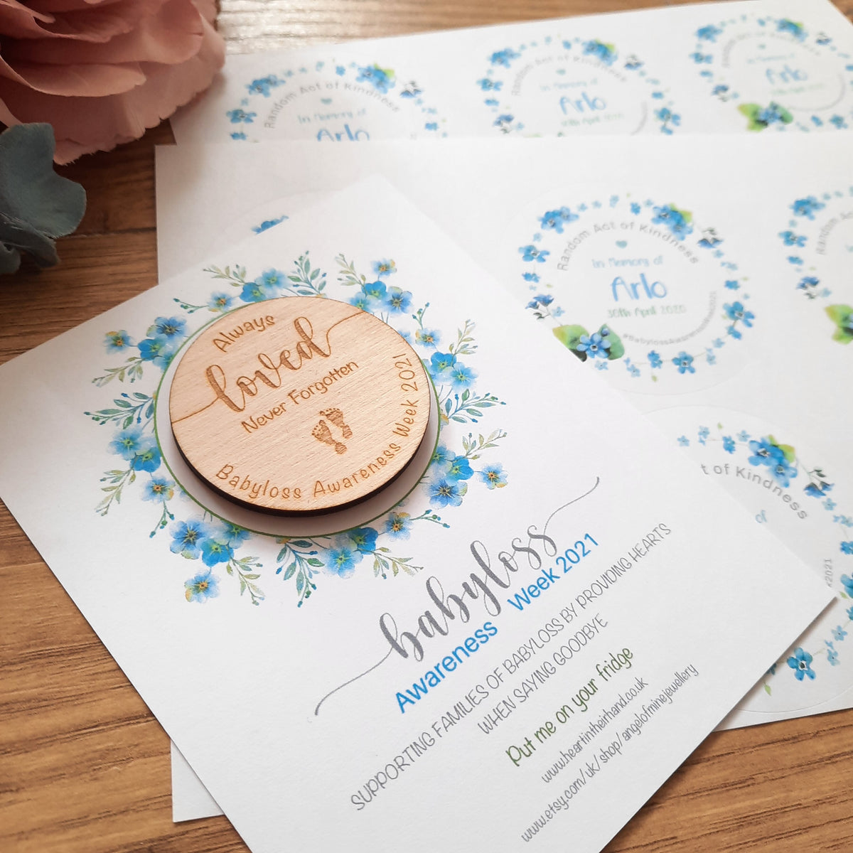 Random Acts of Kindness Stickers | Babyloss Keepsakes | Awareness Gift | BLAW2025 | Babyloss Gift | Miscarriage token