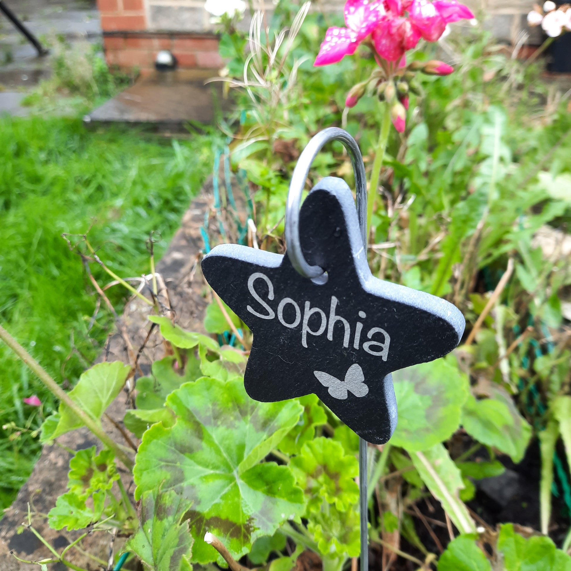 Mother's day gift - Star Memorial Garden Slate and Hook / Baby loss / Star Memorial Plaque / Bereavement Gift / Garden Memorial