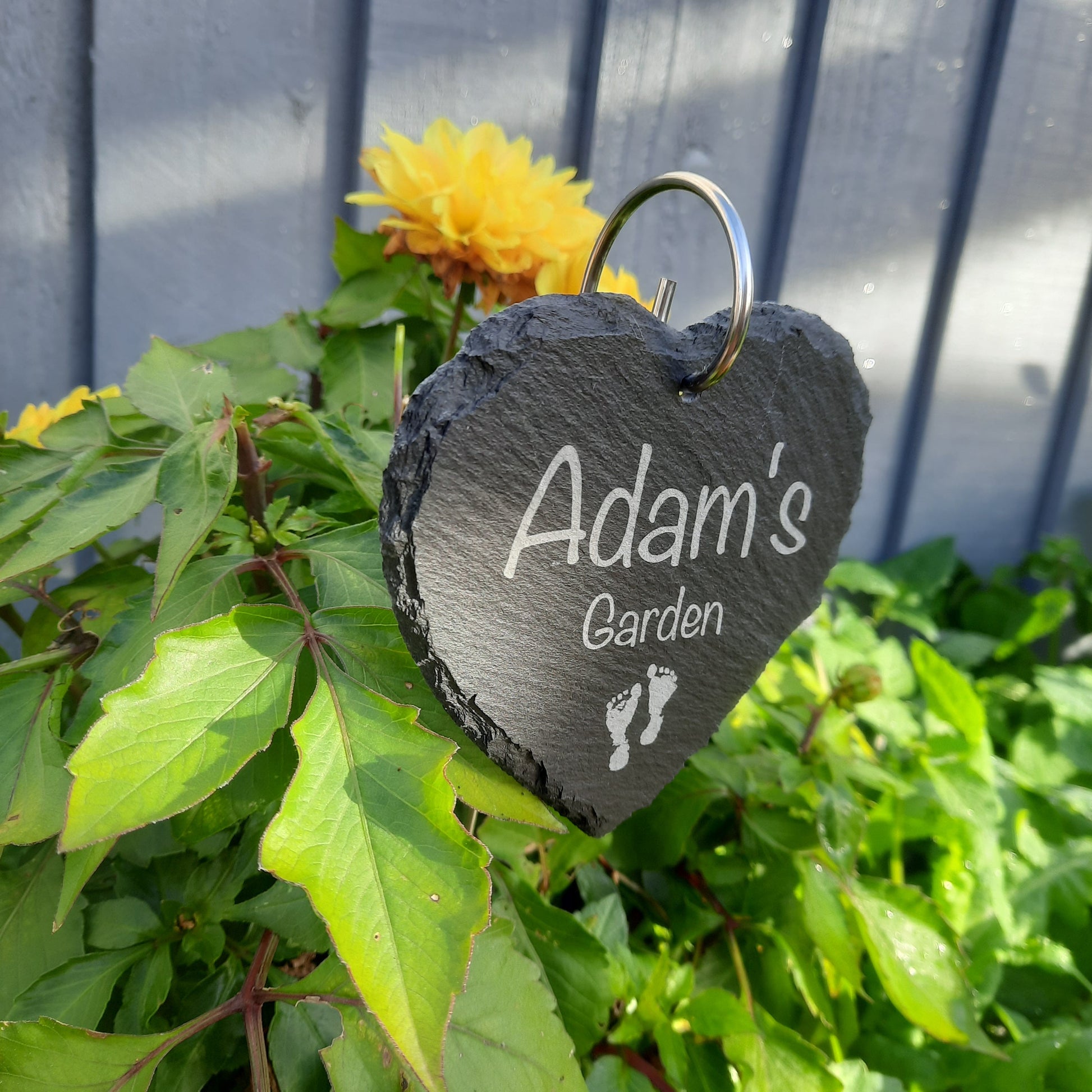 Memorial Garden Babyloss Slate and Hook / Loss of Baby / Memorial Plaque / Bereavement Gift / Garden Memorial / Grave marker