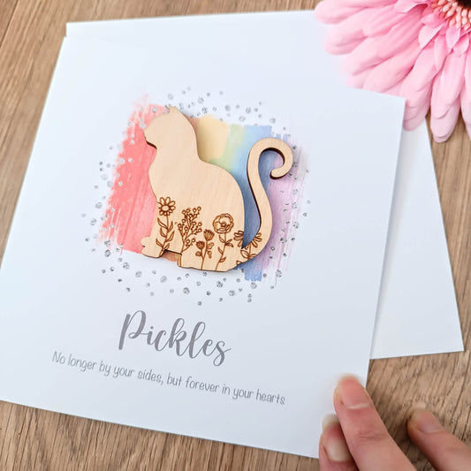 Cat Loss Card - Sympathy / Pet Loss / Rainbow Bridge