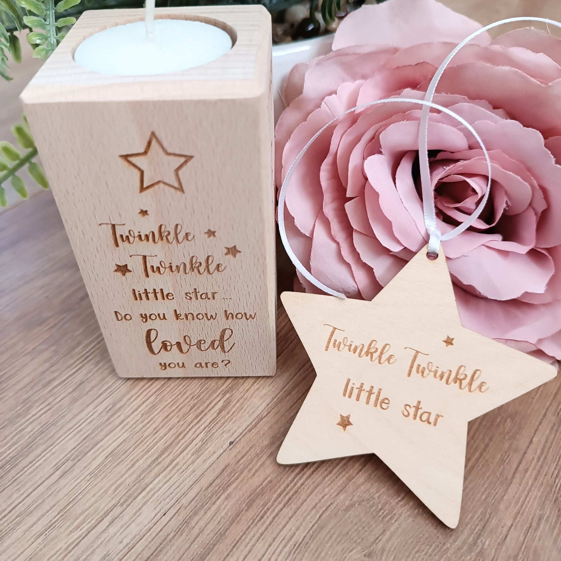 Twinkle Twinkle Memorial Gift Set - Personalised Candle / Miscarriage / Stillbirth / Babyloss