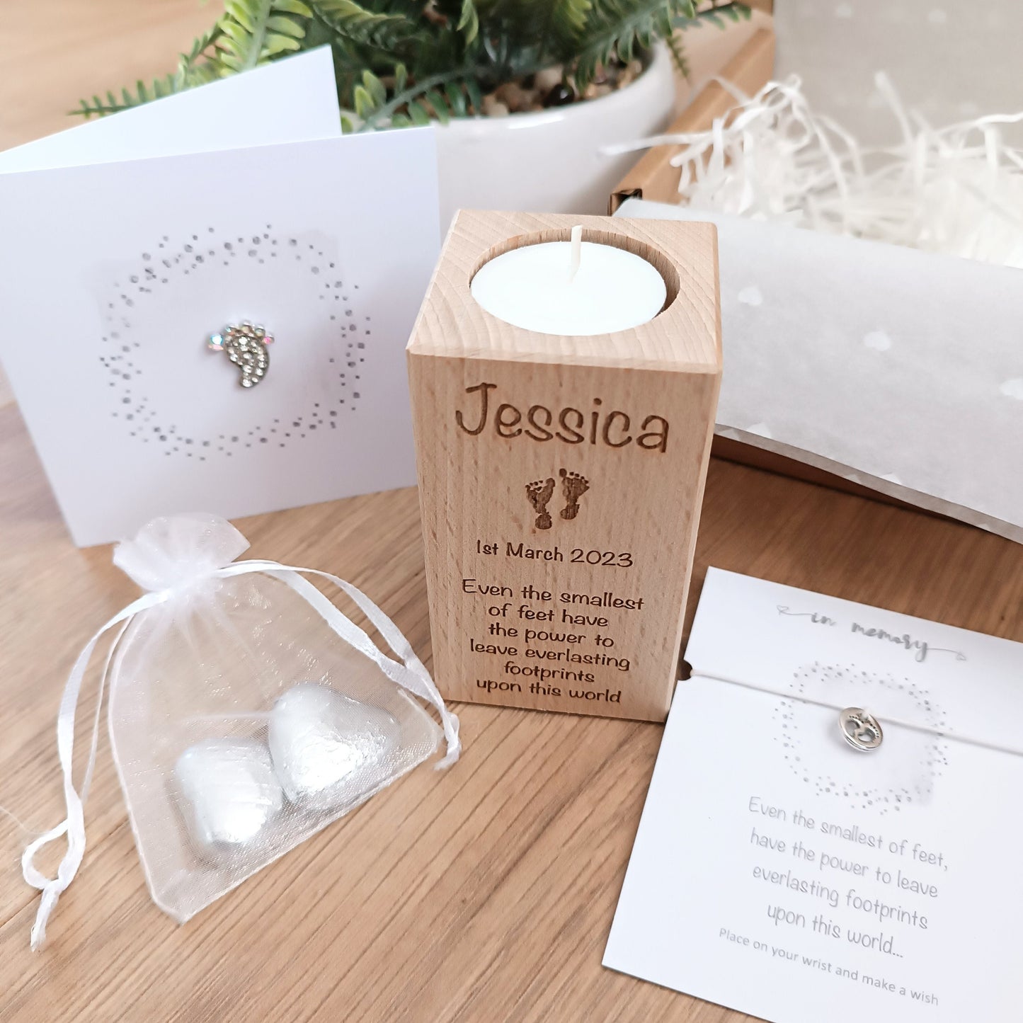 Miscarriage Babyloss Comfort Box / Baby Loss Candle / Bereavement Box / Hug in a box / Wish Bracelet / Thinking of you