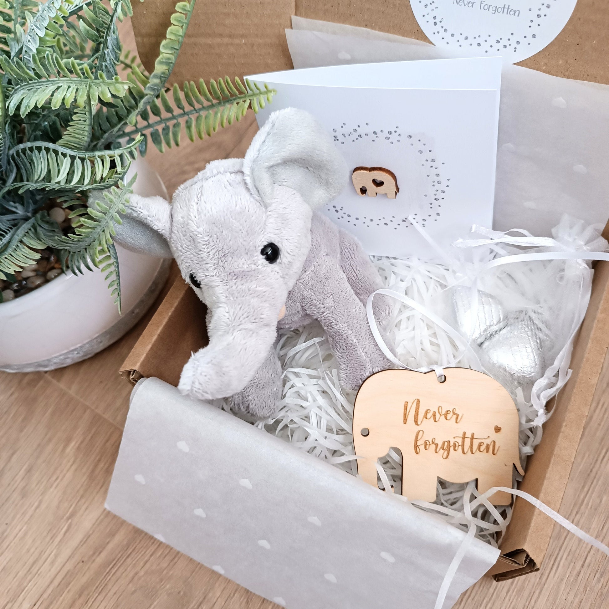 Elephant Comfort Box / Baby Loss Box / Miscarriage Gift / Bereavement Box / Hug in a box / Elephants Never Forget / Thinking of you