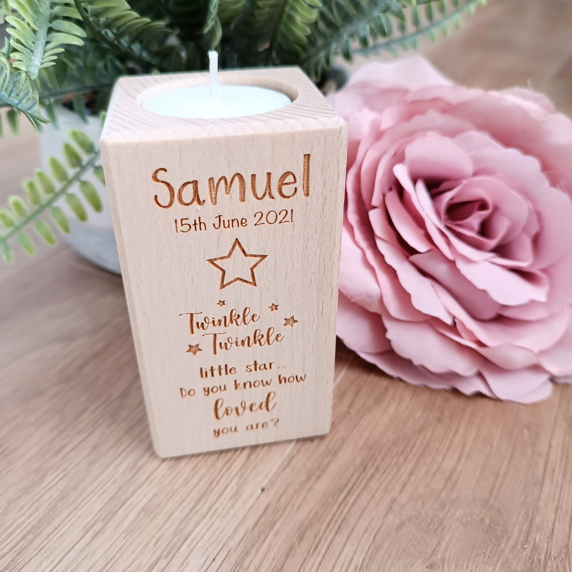 Twinkle Twinkle Memorial Gift Set - Personalised Candle / Miscarriage / Stillbirth / Babyloss