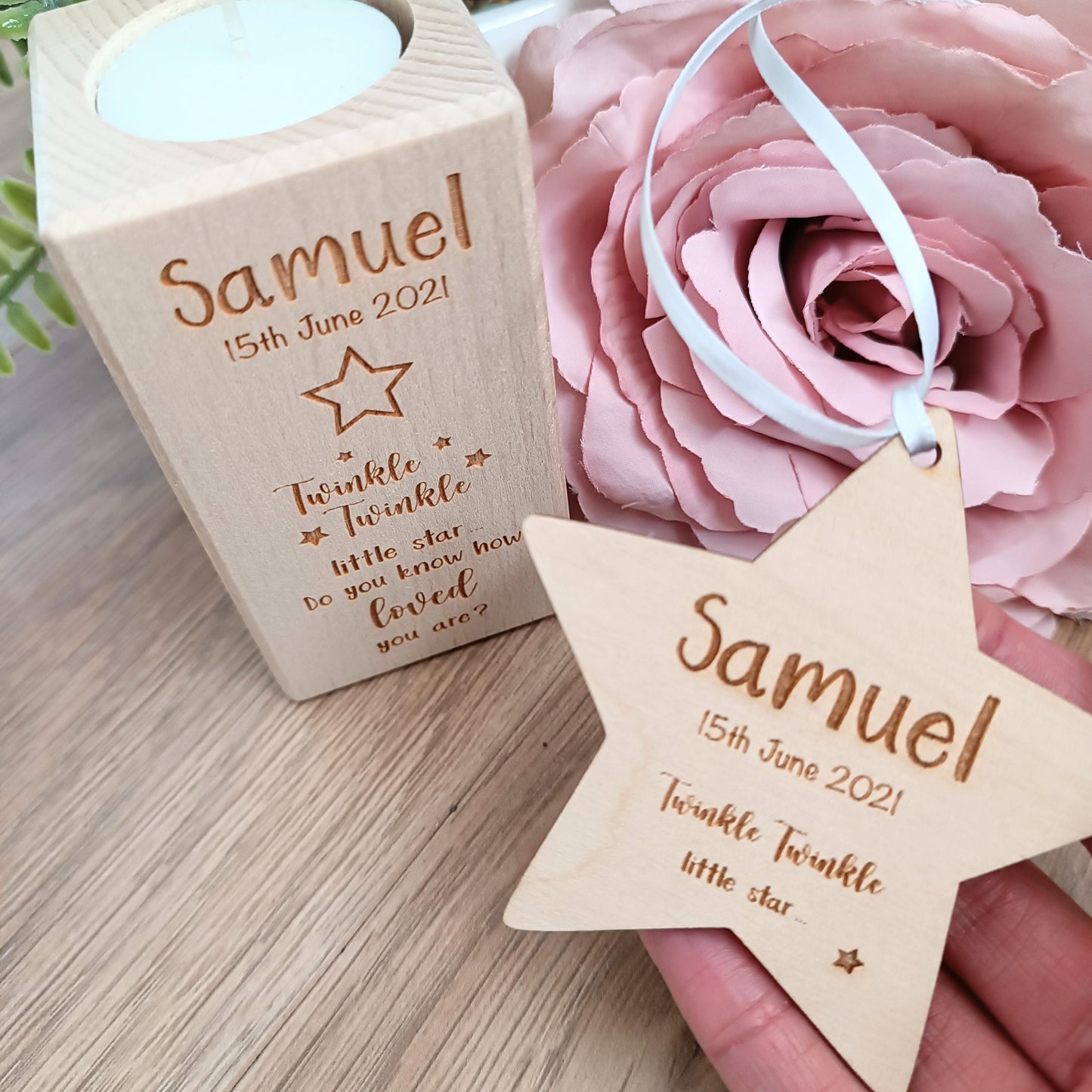Twinkle Twinkle Memorial Gift Set - Personalised Candle / Miscarriage / Stillbirth / Babyloss