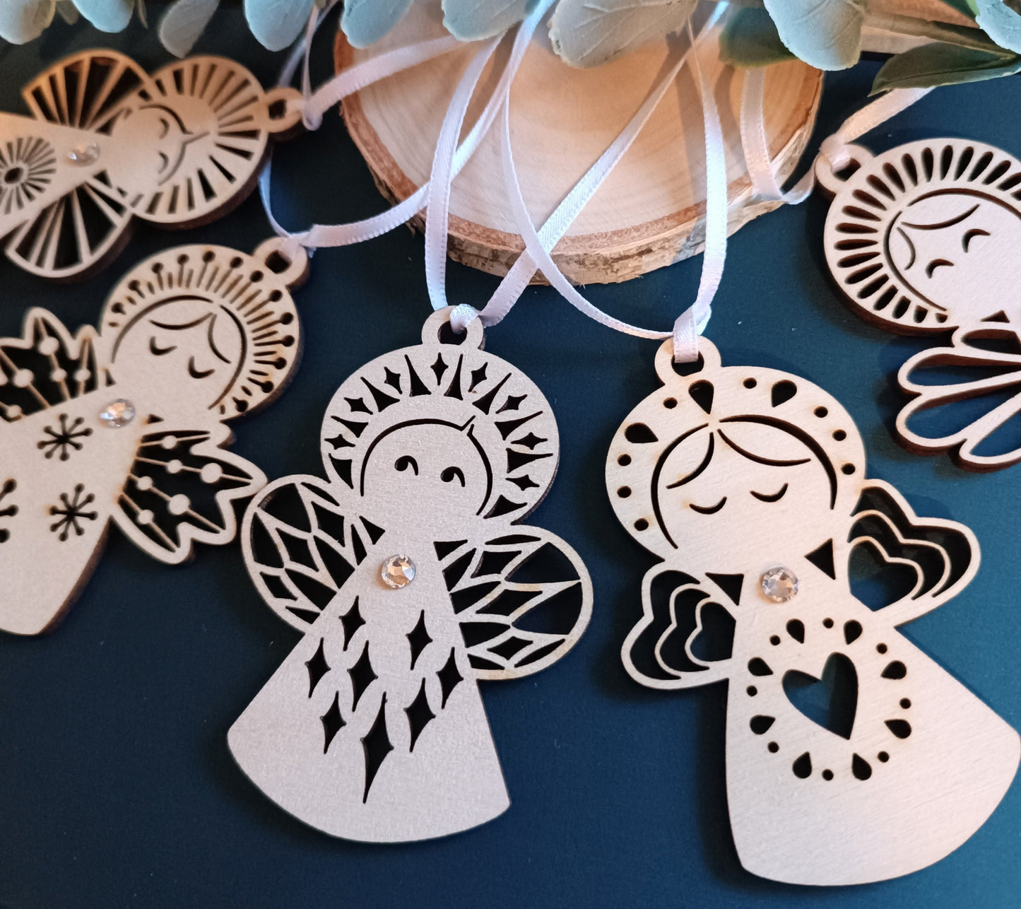 Christmas Angel Ornament Set | Scandinavian Angels | Cute Angel Ornaments | Christmas Angels