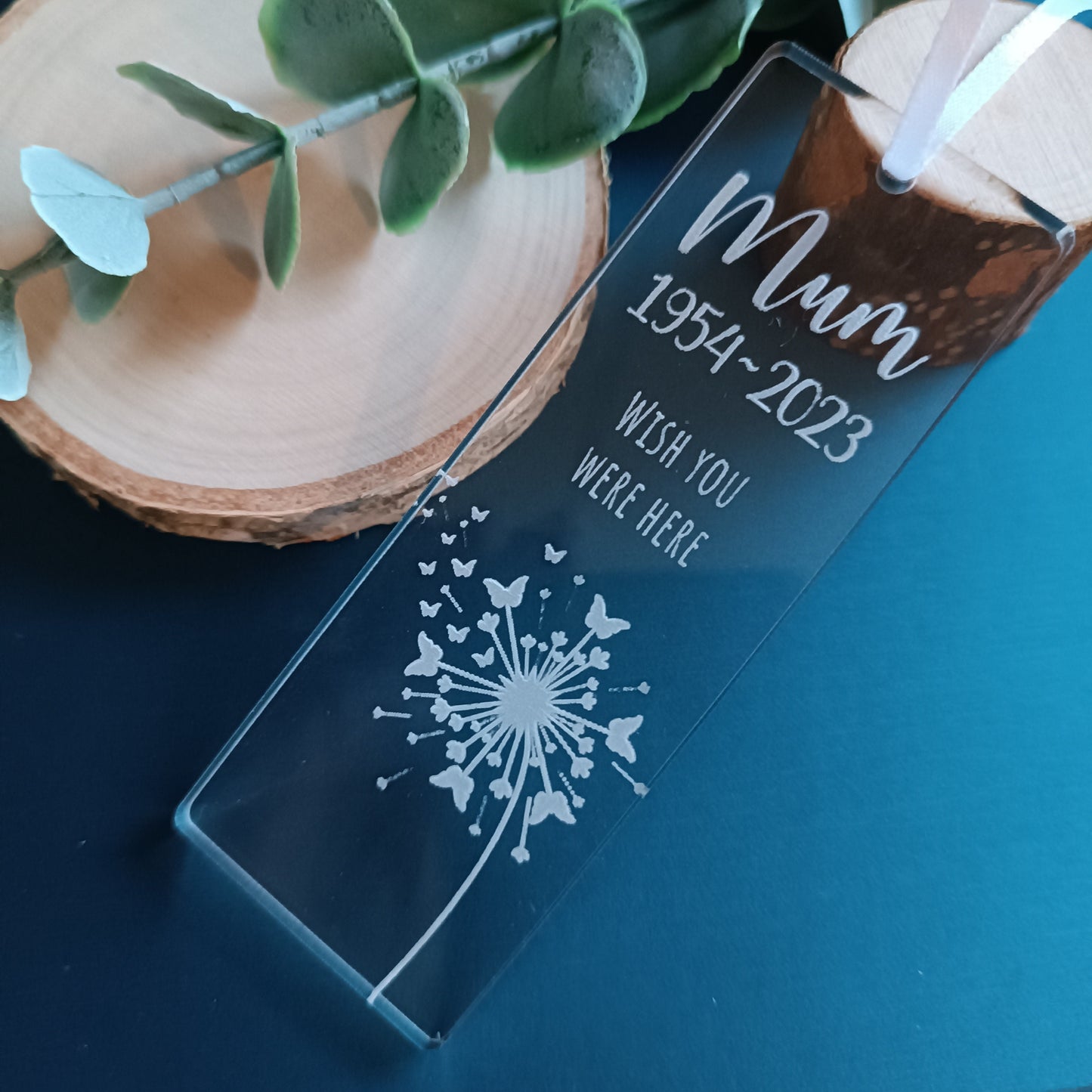 Hanging Christmas Tree Ornament | Personalised Tree Decoration | Personalised Snowflake | Loss of Loved One | Dandelion | Angel Wings