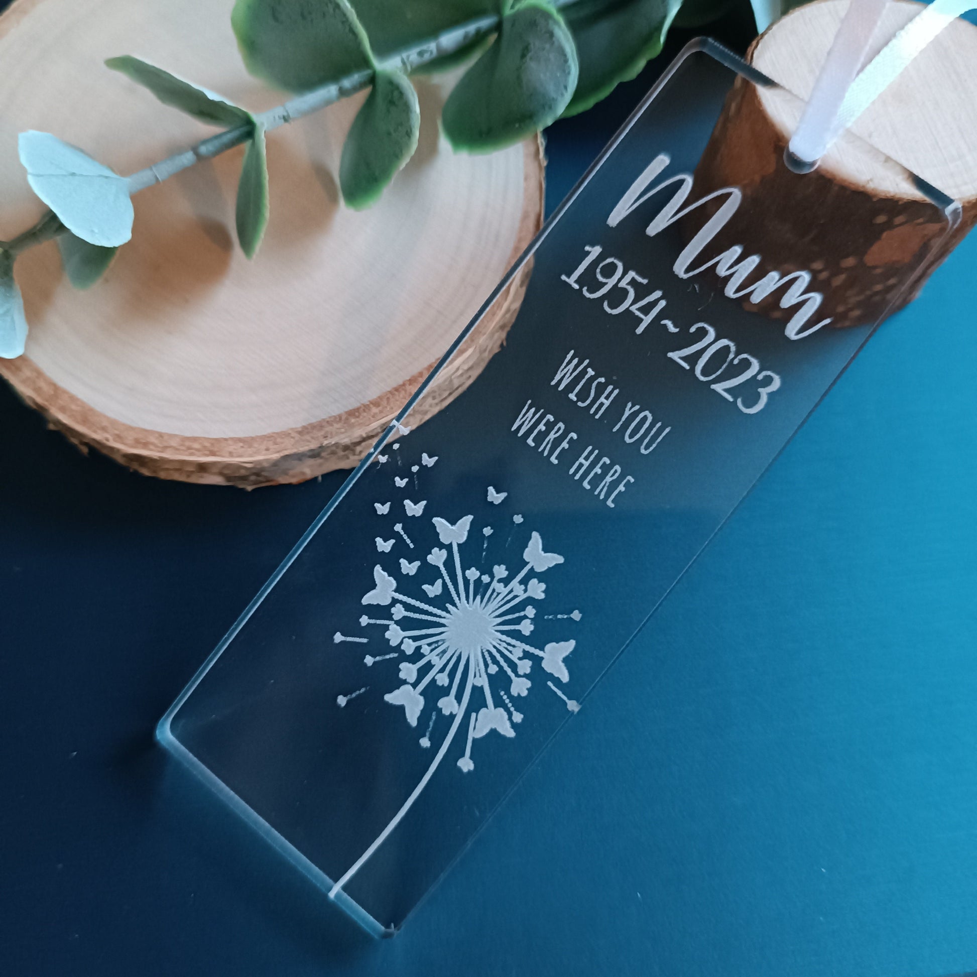 Hanging Christmas Tree Ornament | Personalised Tree Decoration | Personalised Snowflake | Loss of Loved One | Dandelion | Angel Wings