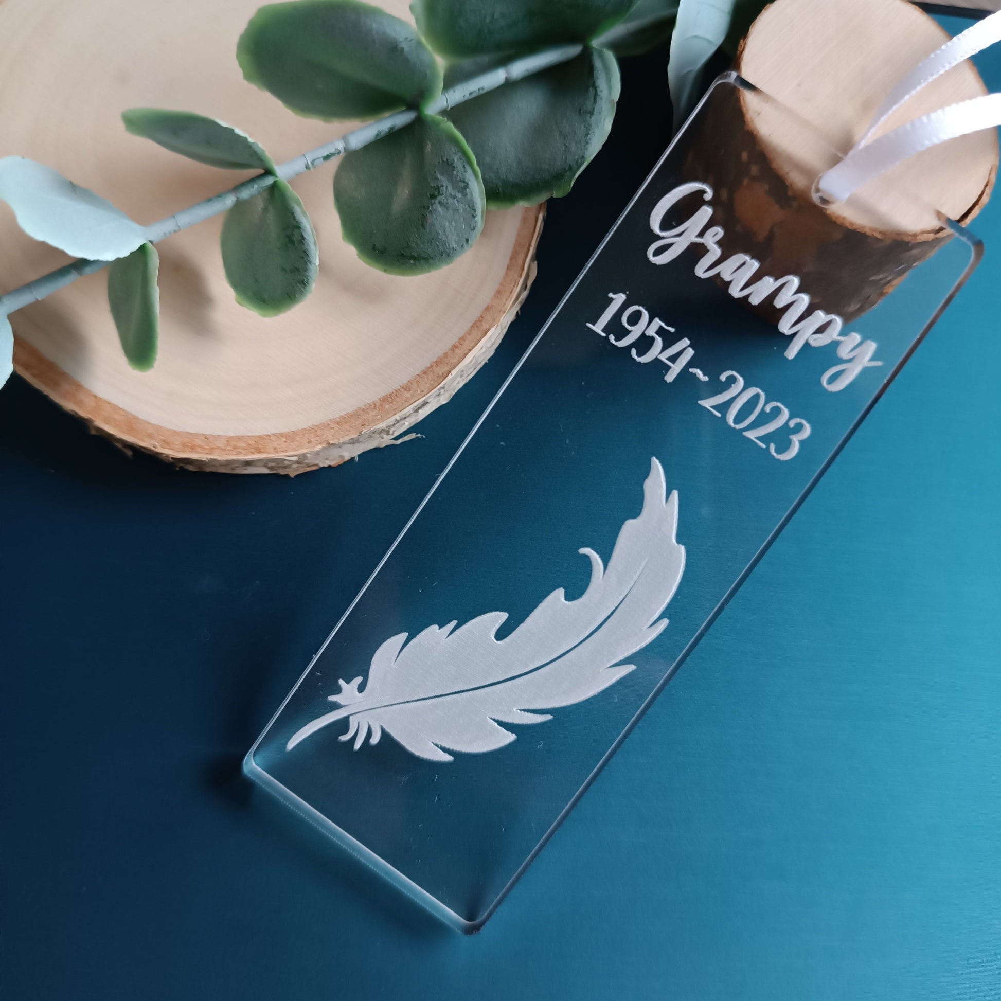 Hanging Christmas Tree Ornament | Personalised Tree Decoration | Personalised Snowflake | Loss of Loved One | Dandelion | Angel Wings