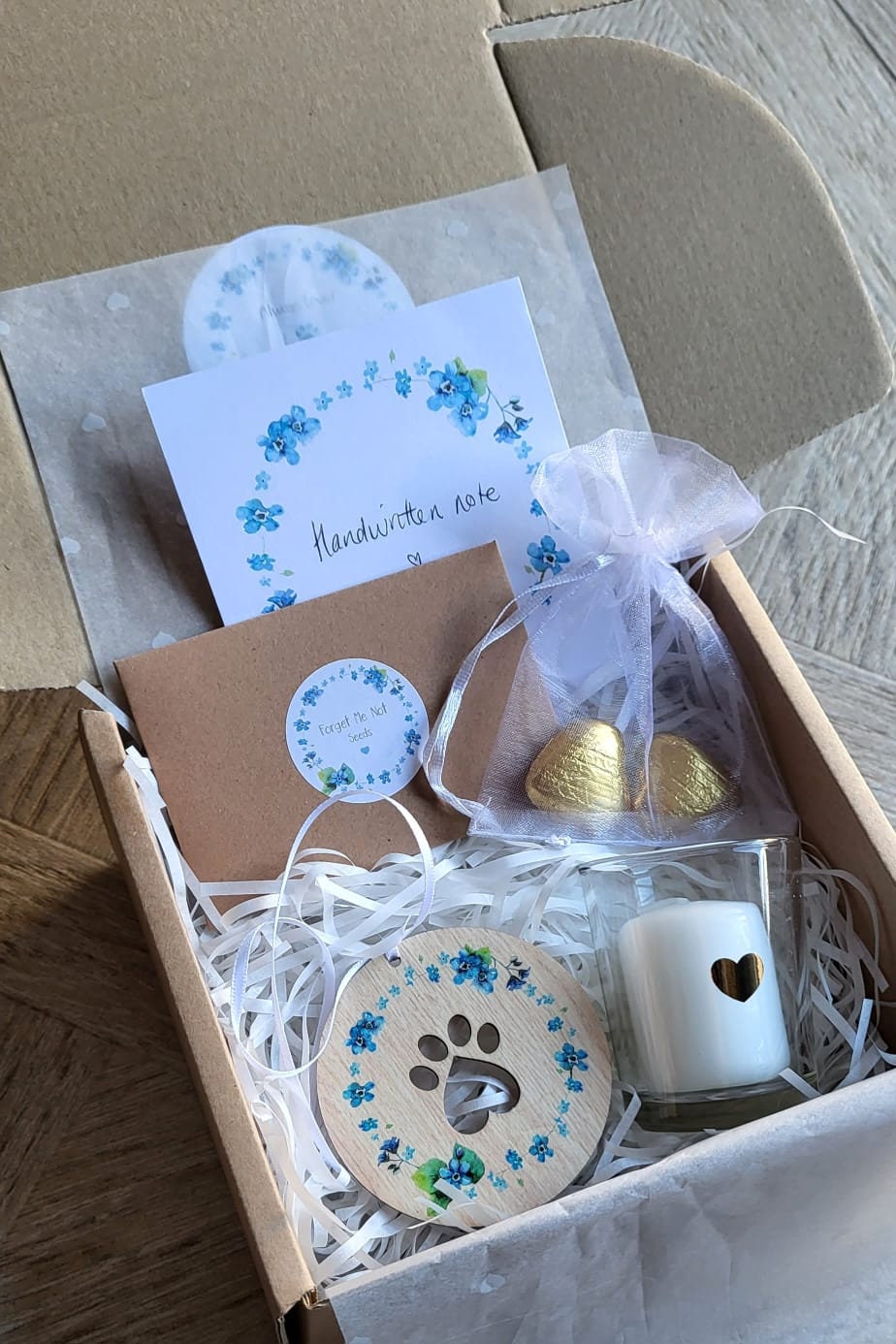 Pet Bereavement Box / Comfort Box / Forget Me Not Bereavement Gift / Loss of Pet