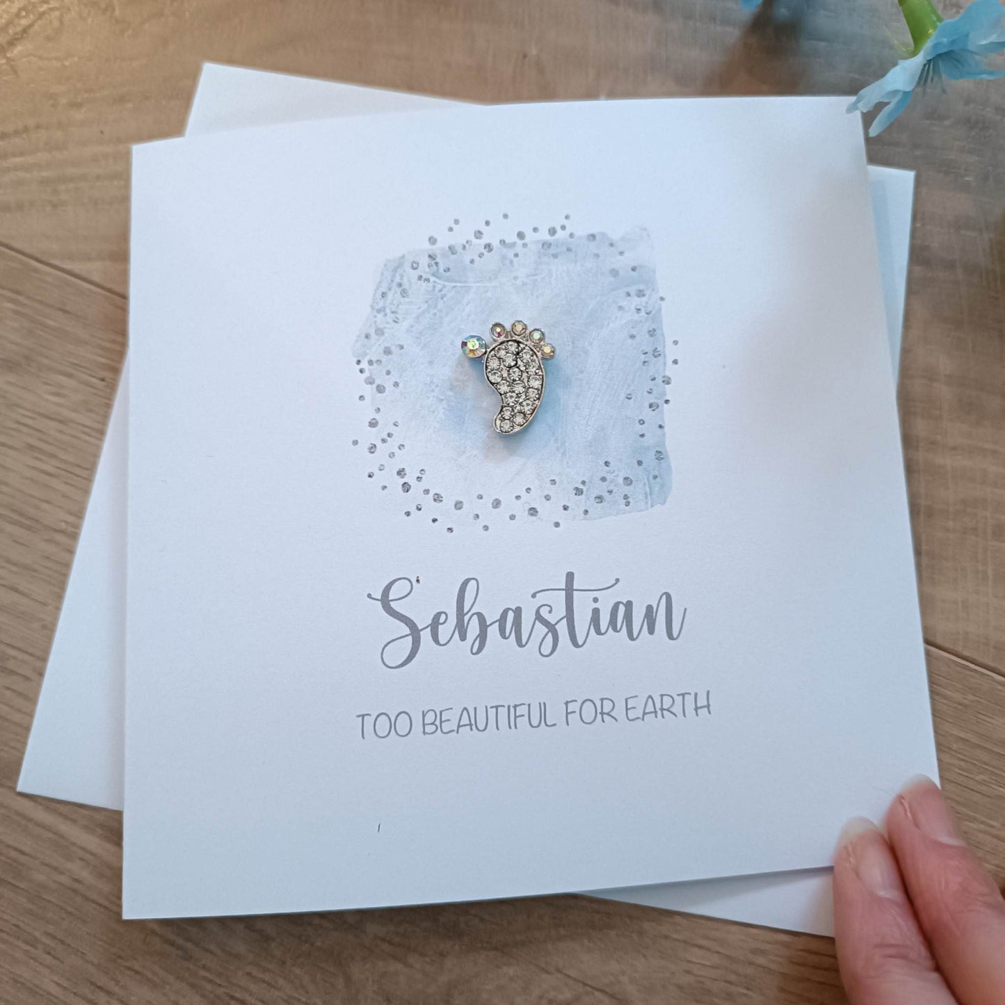 Baby Loss Card 'Baby Foot' - Sympathy / Baby Loss / Stillbirth / Miscarriage Card