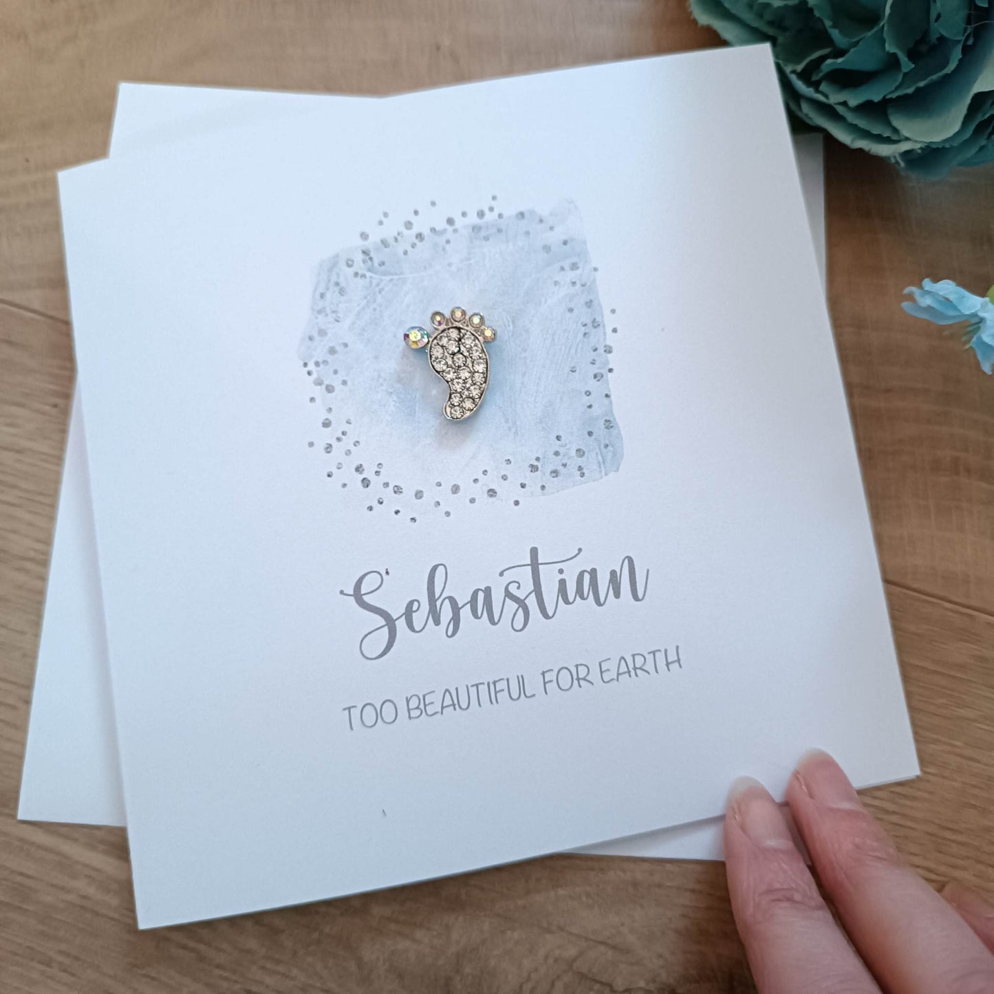 Baby Loss Card 'Baby Foot' - Sympathy / Baby Loss / Stillbirth / Miscarriage Card