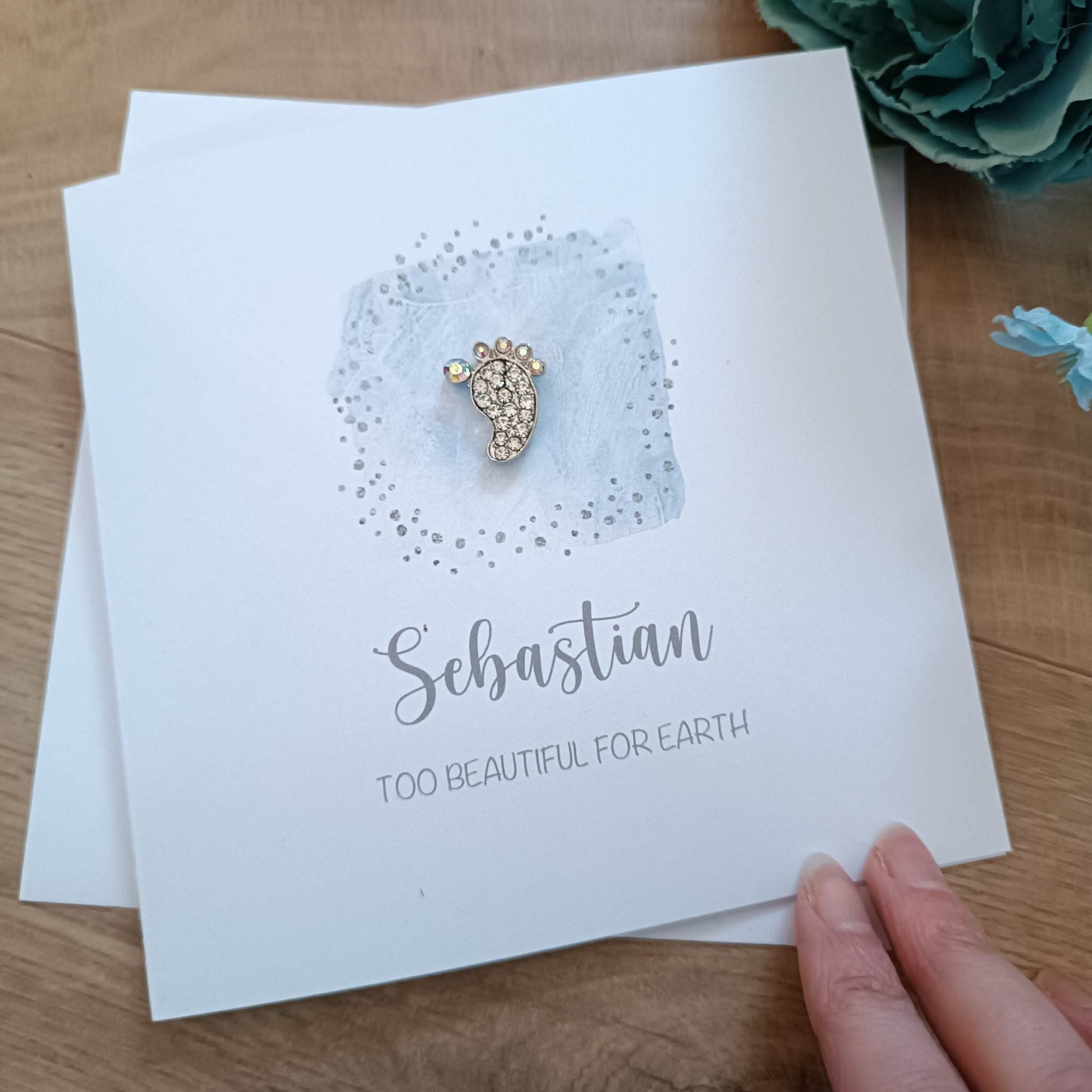 Baby Loss Card 'Baby Foot' - Sympathy / Baby Loss / Stillbirth / Miscarriage Card