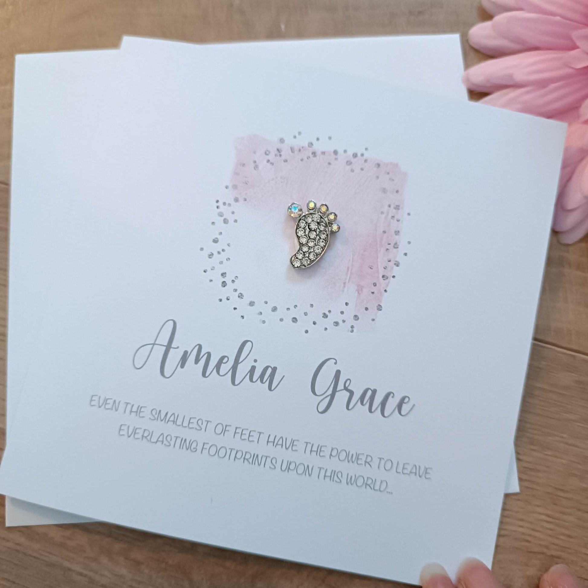 Baby Loss Card 'Baby Foot' - Sympathy / Baby Loss / Stillbirth / Miscarriage Card