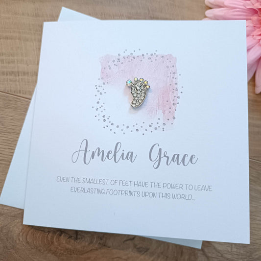 Baby Loss Card 'Baby Foot' - Sympathy / Baby Loss / Stillbirth / Miscarriage Card