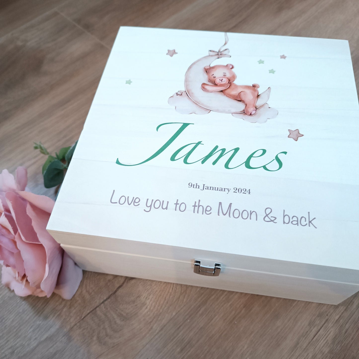 Personalised Memory Box | Love you to the Moon and Back | New Baby | Keepsake Box / Baby Loss