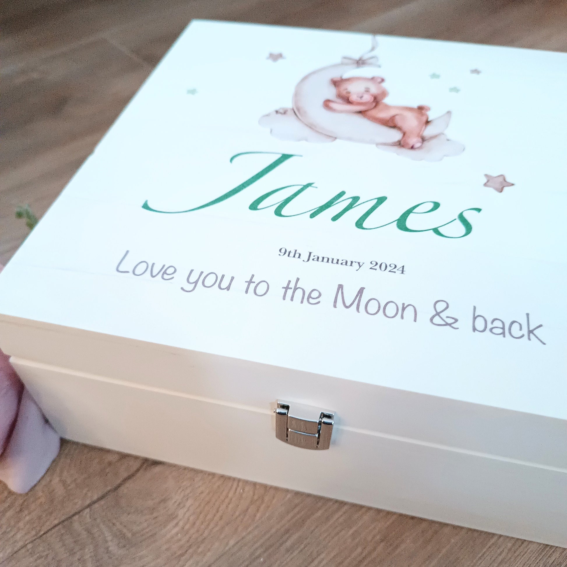 Personalised Memory Box | Love you to the Moon and Back | New Baby | Keepsake Box / Baby Loss