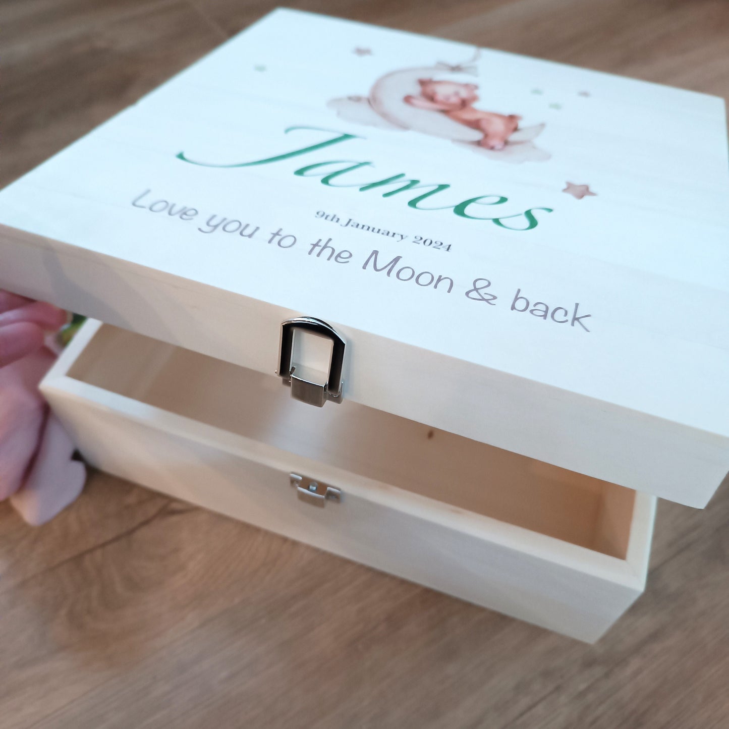 Personalised Memory Box | Love you to the Moon and Back | New Baby | Keepsake Box / Baby Loss