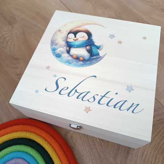 Memory Box | Penguin | New Baby | Keepsake Box / Baby Loss