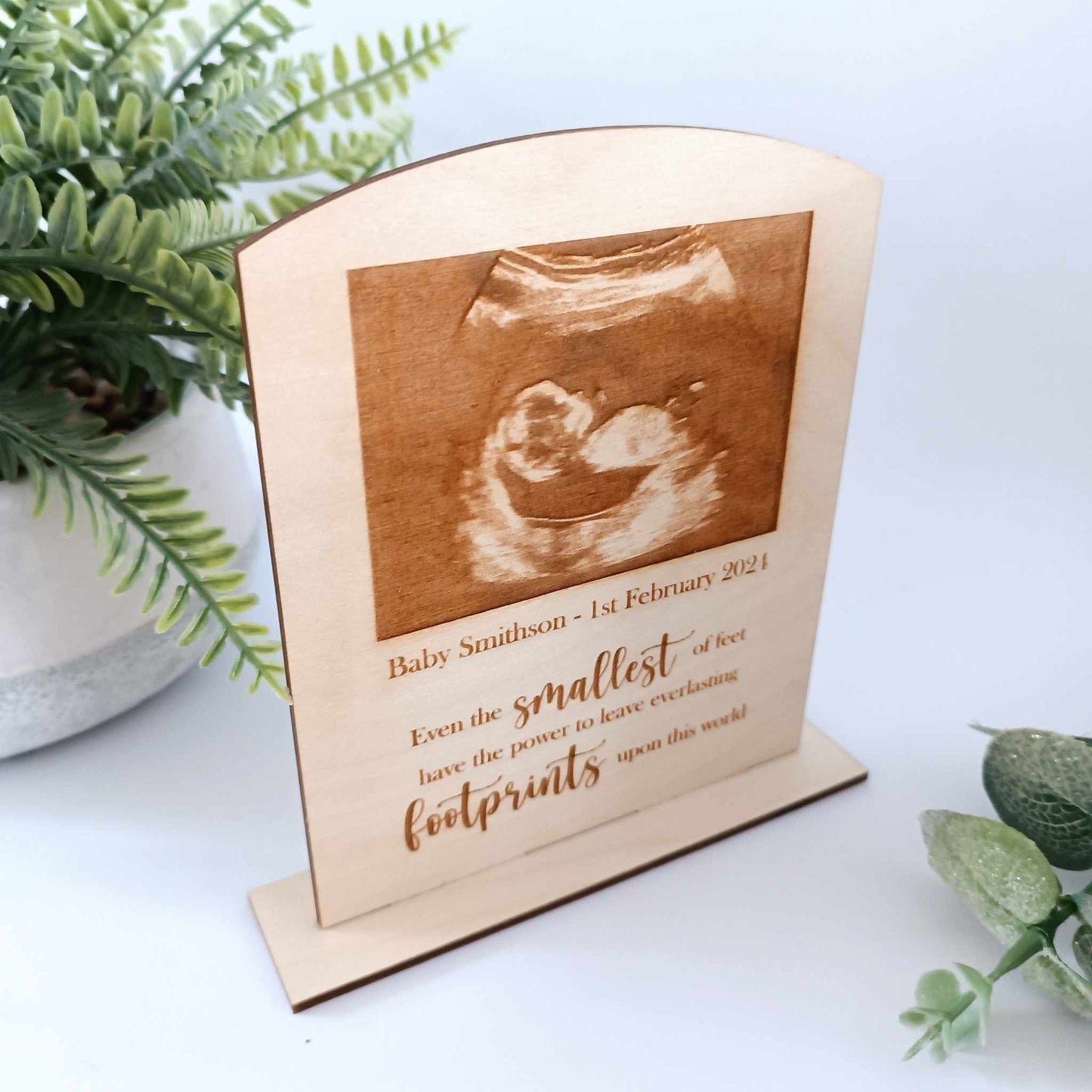 Personalised Scan Photo | Baby Loss | Baby Scan Keepsake | Even the smallest of feet | Miscarriage Gift