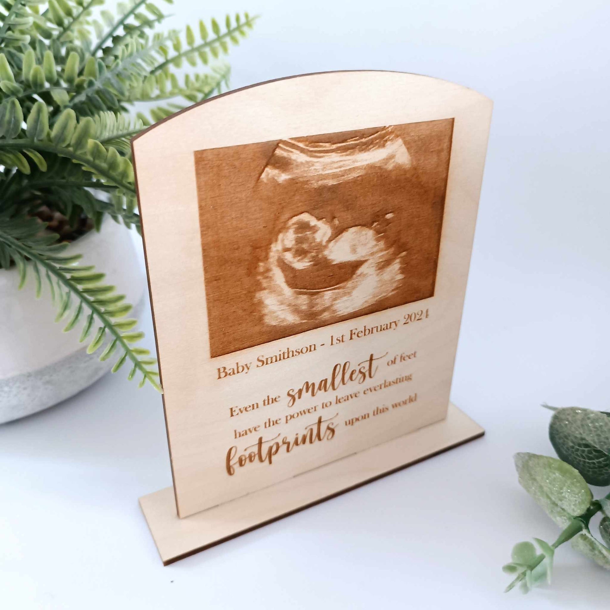 Personalised Scan Photo | Baby Loss | Baby Scan Keepsake | Even the smallest of feet | Miscarriage Gift