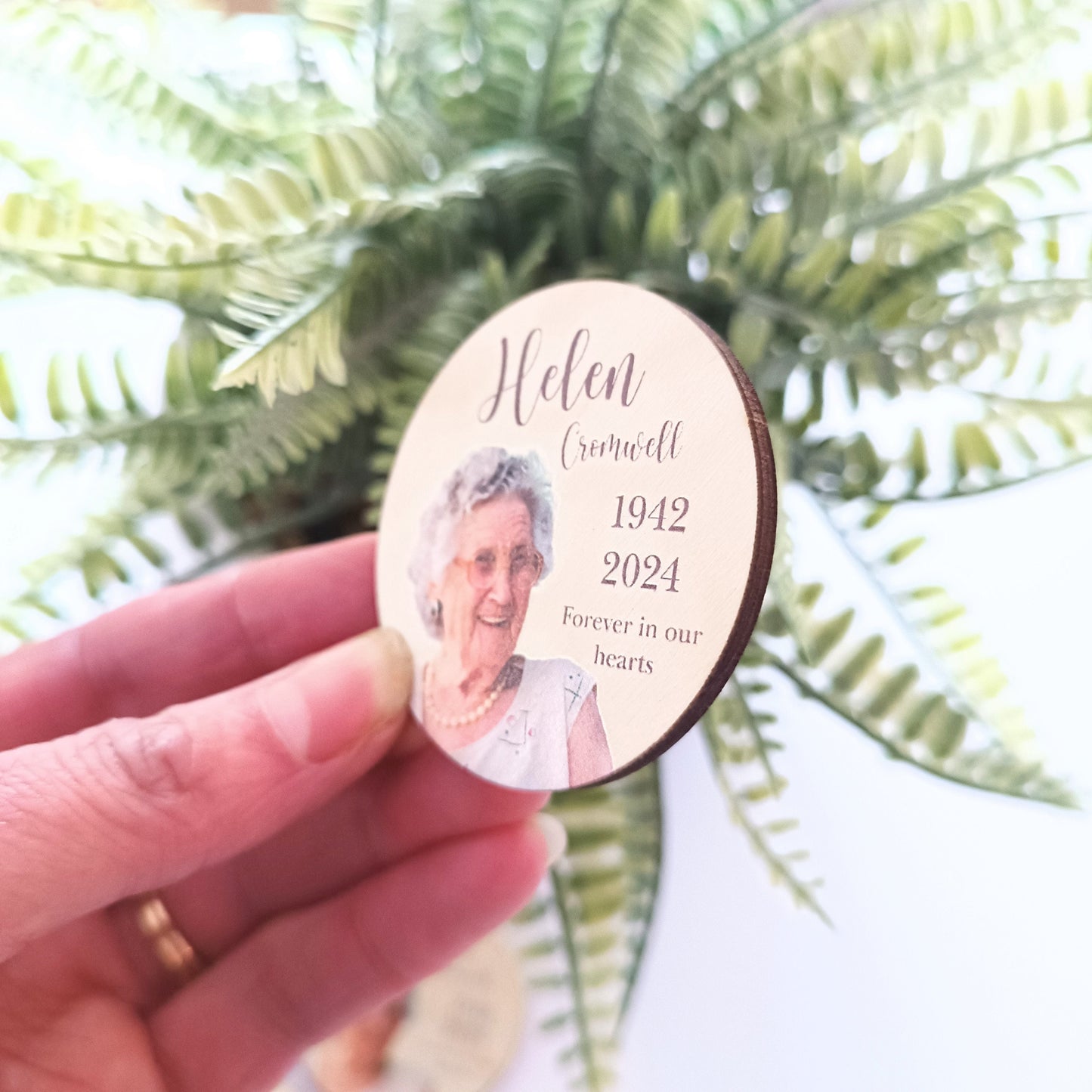 15 Funeral Favours / In Memory Tokens / Photo Funeral Favours / Personalised Fridge Magnet / Funeral Gift / Memorial