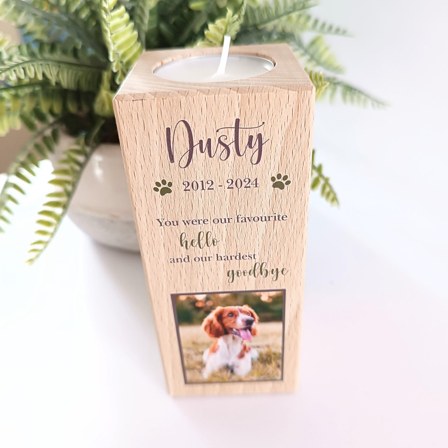 Pet Memorial Candle | Loss of Dog | Pet Candle | Light a candle