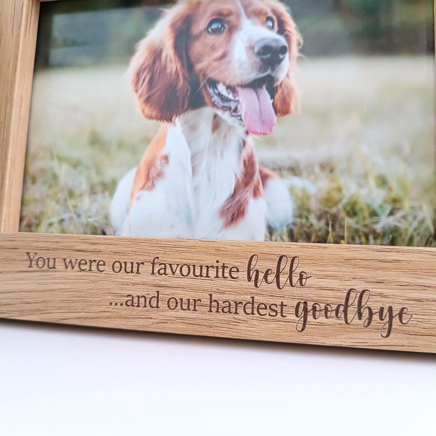 Personalised Pet Photo Frame | Pet Memorial | Pet Bereavement Frame | Loss of Dog | Wooden Frame