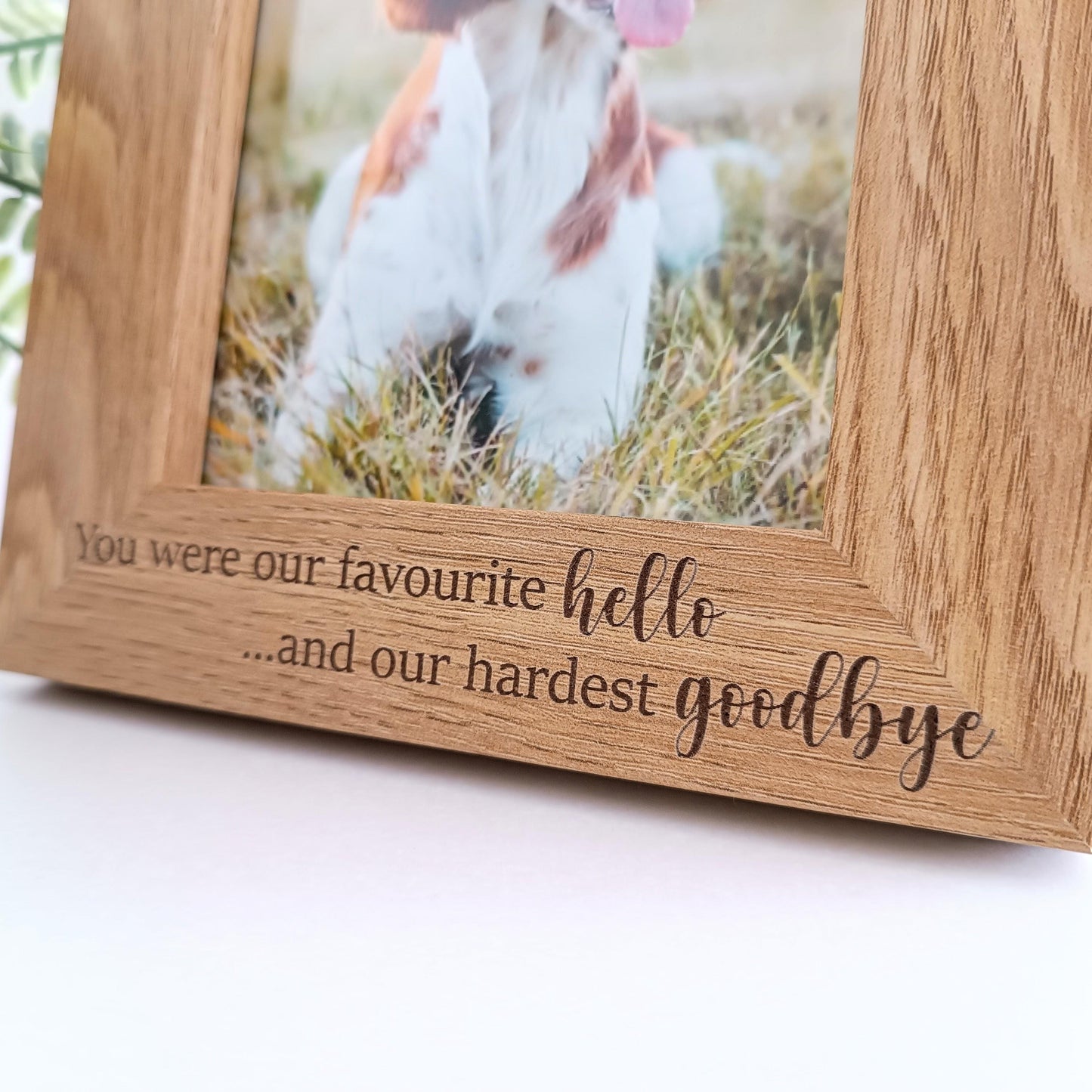 Personalised Pet Photo Frame | Pet Memorial | Pet Bereavement Frame | Loss of Dog | Wooden Frame