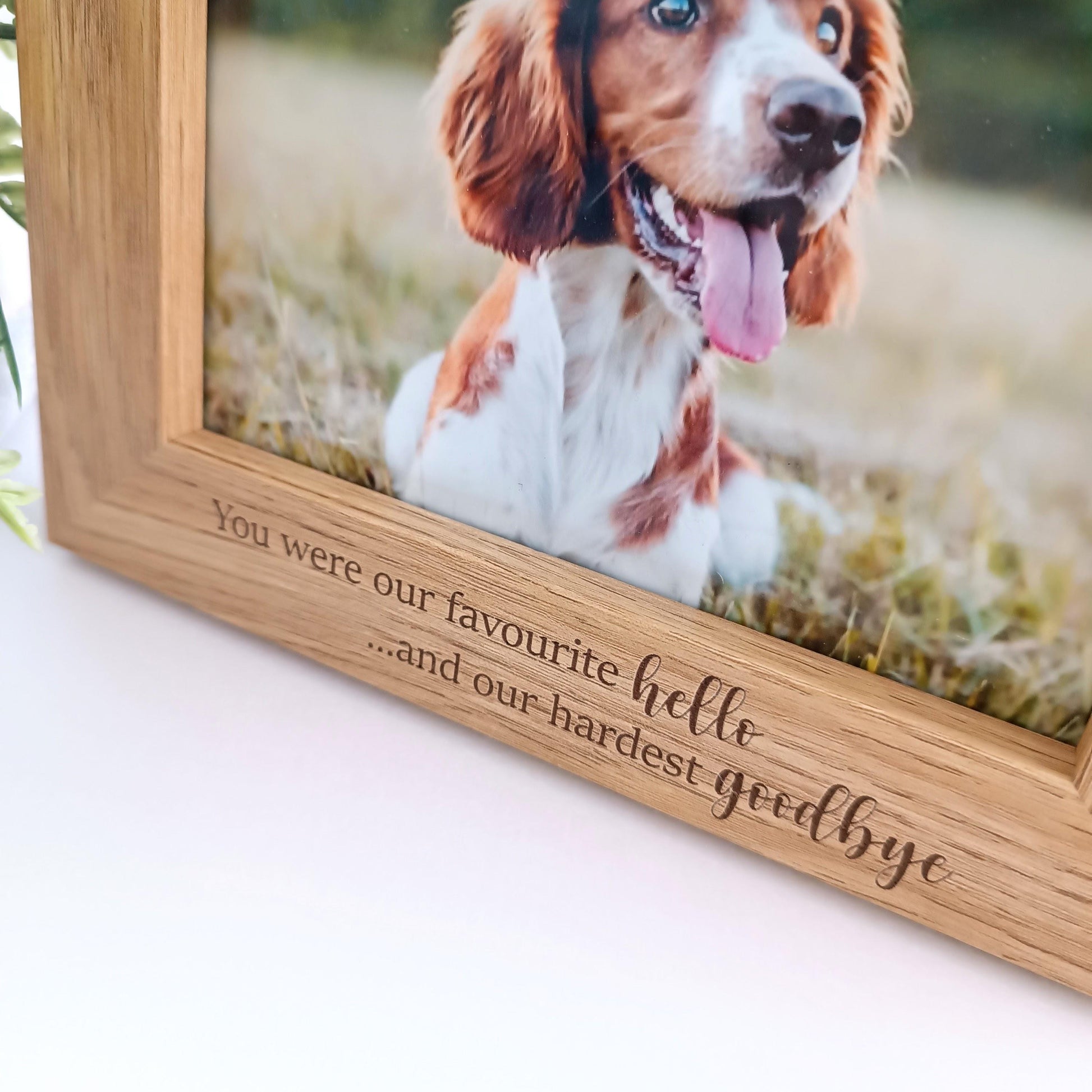 Personalised Pet Photo Frame | Pet Memorial | Pet Bereavement Frame | Loss of Dog | Wooden Frame