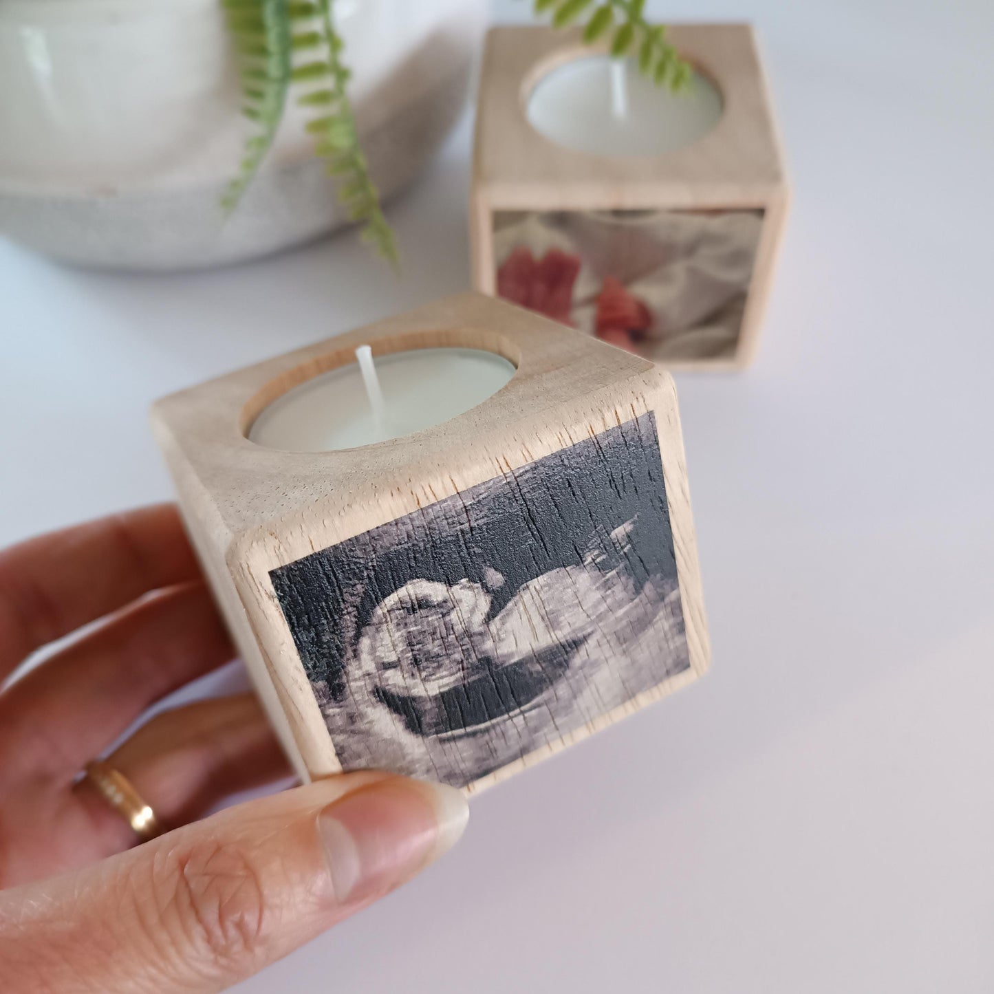Personalised Photo Memorial Candle / Babyloss Awareness Week / Remembrance / BLAW / Personalised / Miscarriage / Stillbirth