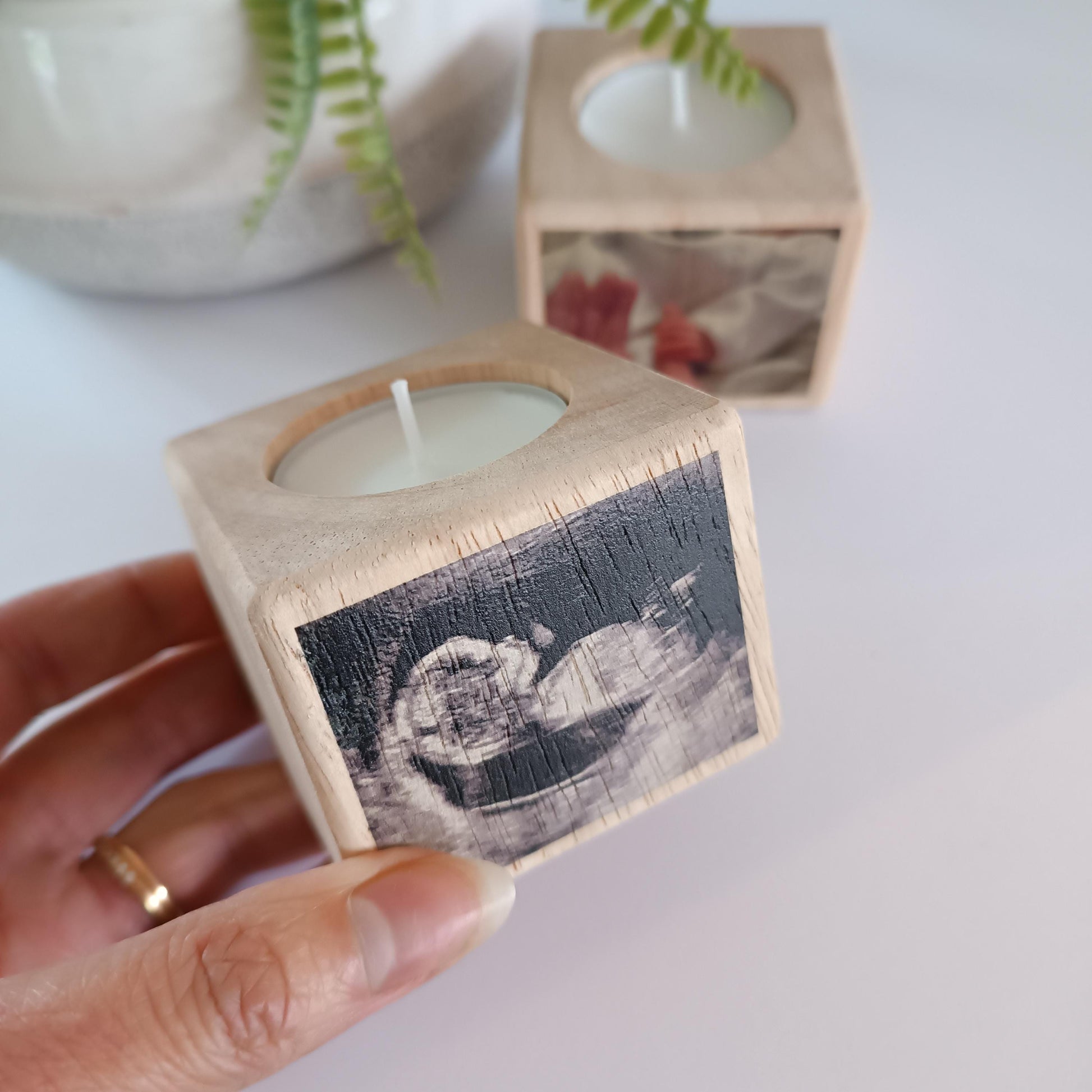 Personalised Photo Memorial Candle / Babyloss Awareness Week / Remembrance / BLAW / Personalised / Miscarriage / Stillbirth