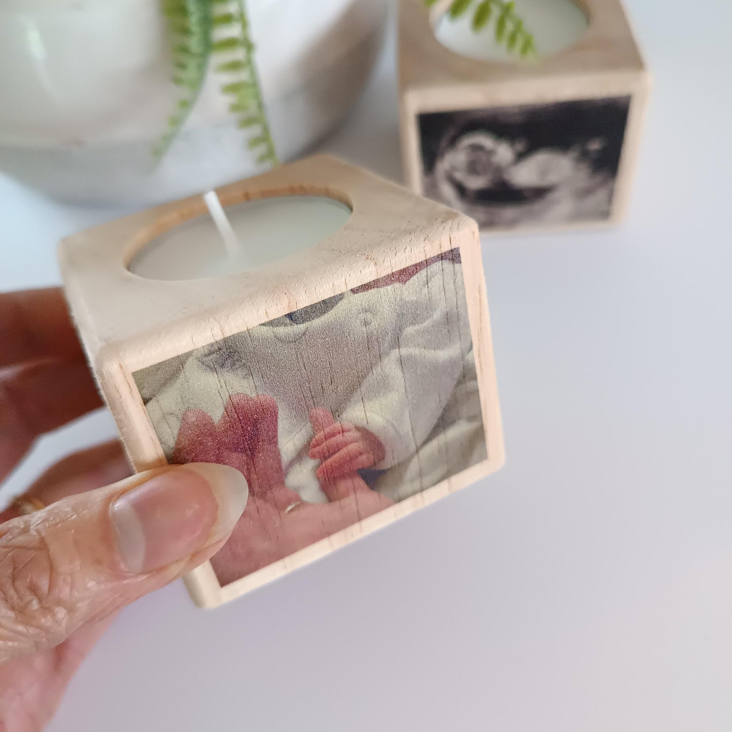 Personalised Photo Memorial Candle / Babyloss Awareness Week / Remembrance / BLAW / Personalised / Miscarriage / Stillbirth