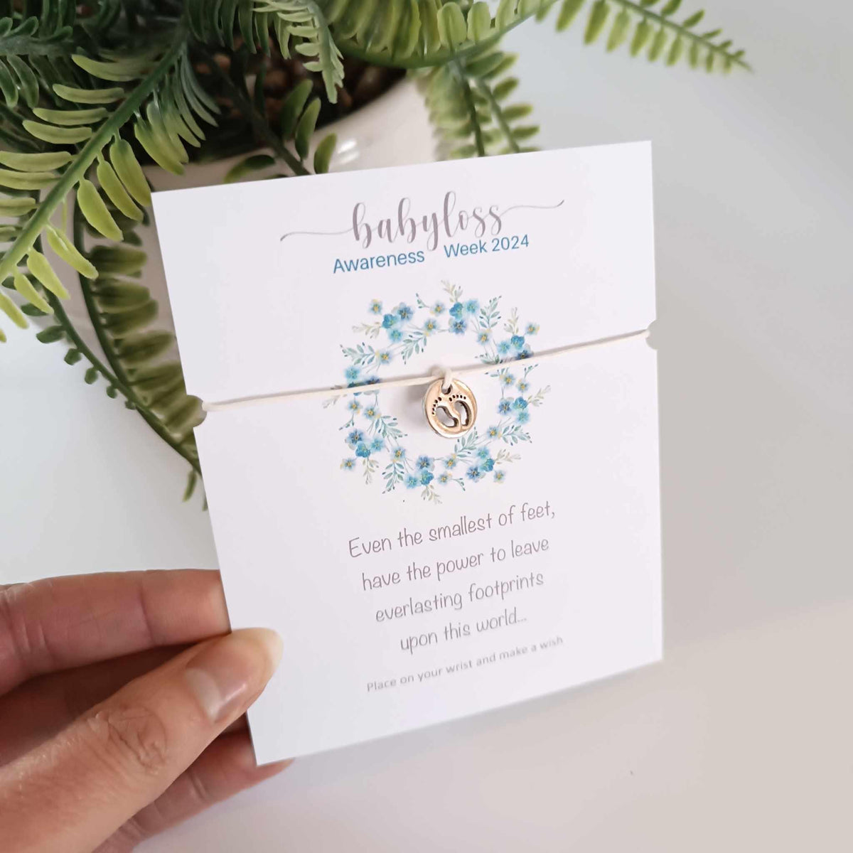 Babyloss Awareness Week 2025 | Babyloss Wish Bracelet | Awareness Gift | BLAW2025 | Babyloss Gift | Wish Bracelet